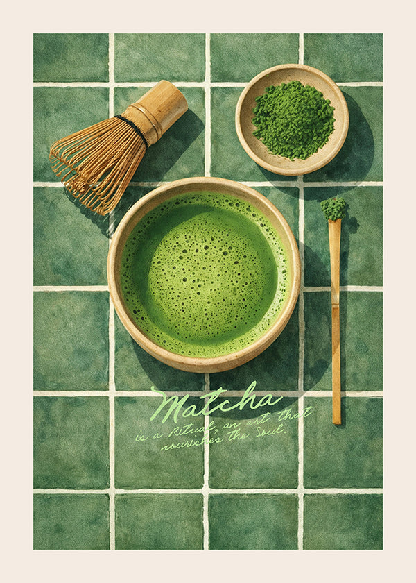Sztuka do kuchni: Matcha i przybory
