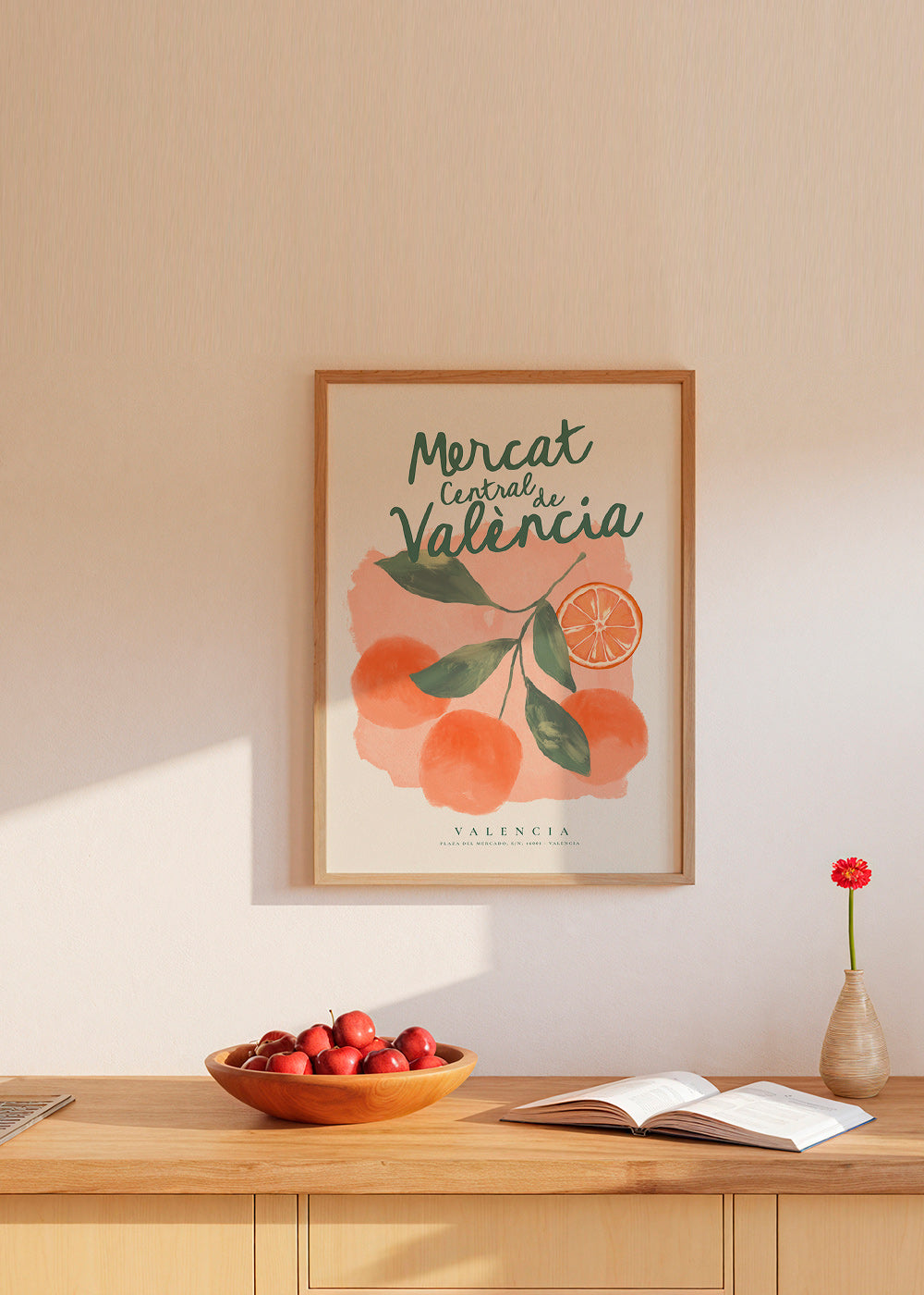 Sztuka do kuchni Mercat Central z pomarańczami