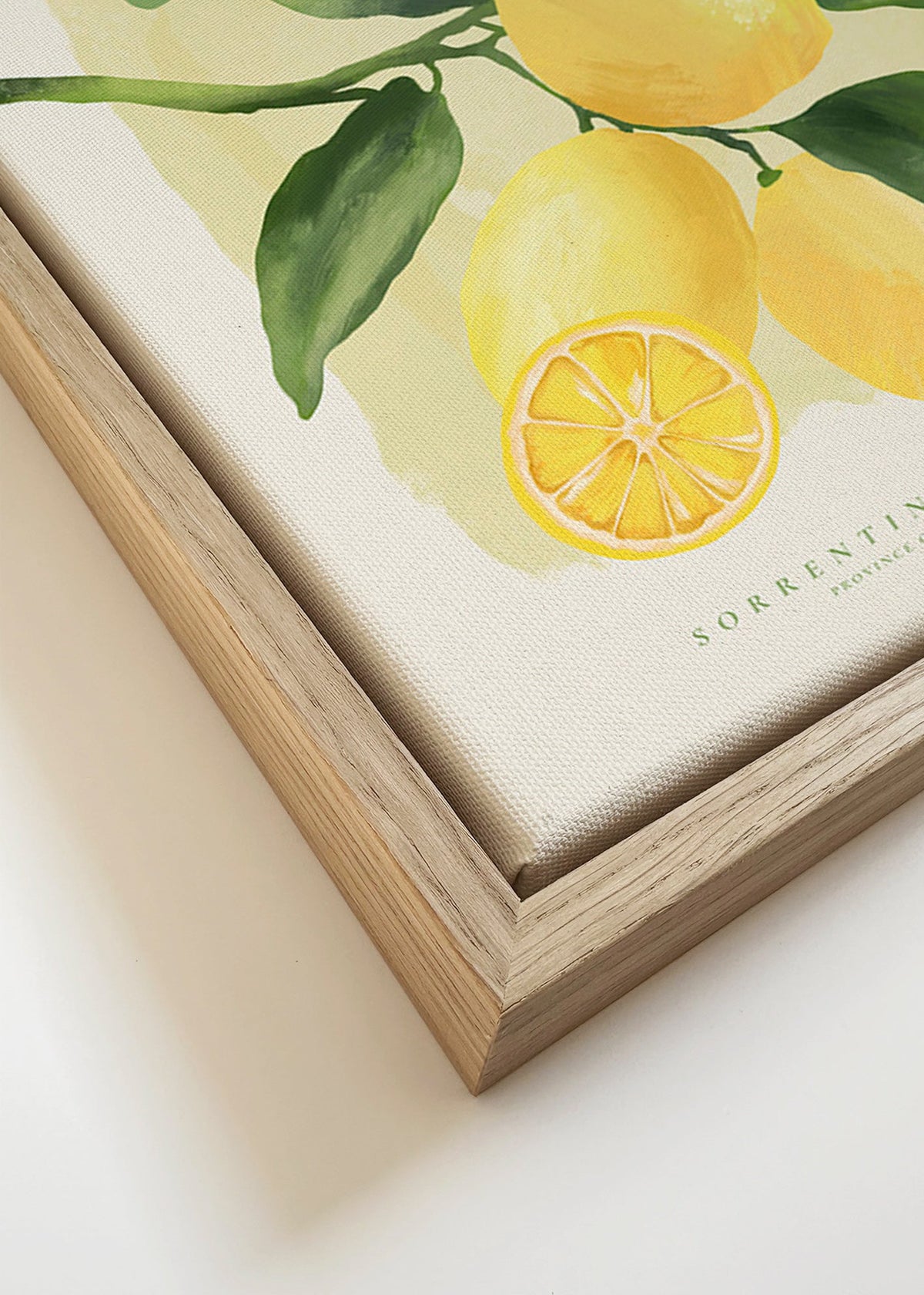 Botaniczny plakat Amalfi z cytrynami