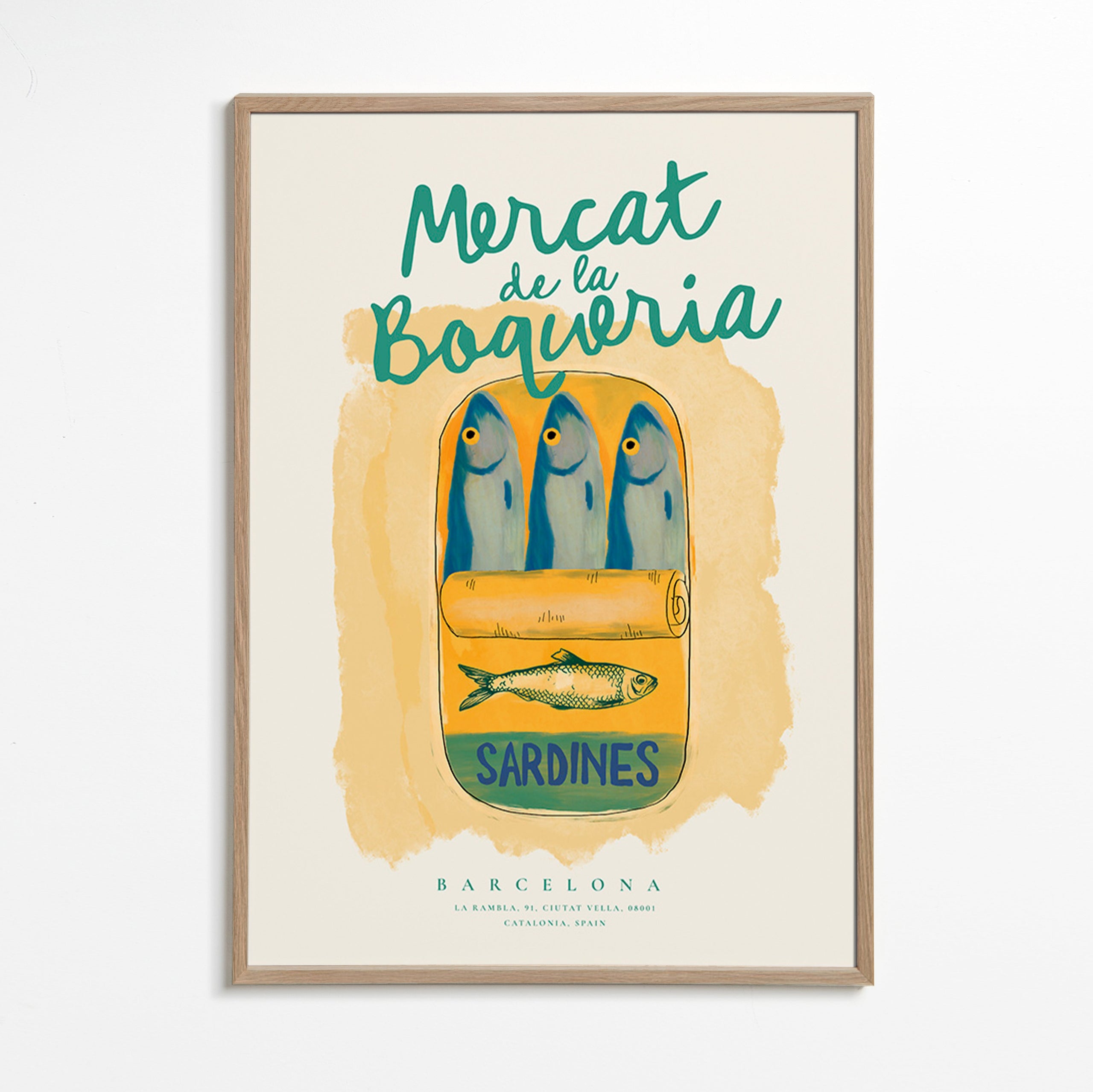 Sztuka do kuchni Mercat de la Boqueria - sardynki w puszce