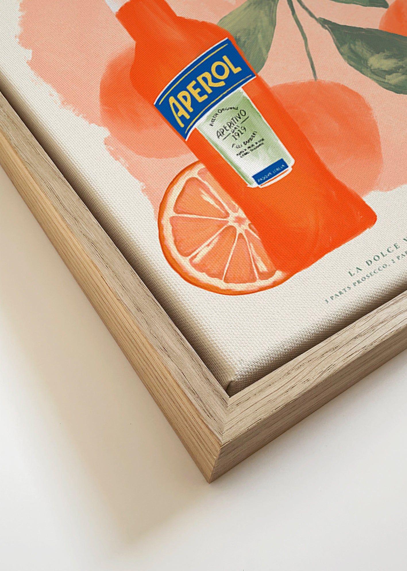 Sztuka do kuchni Aperol Spritz butelka z pomarańczami