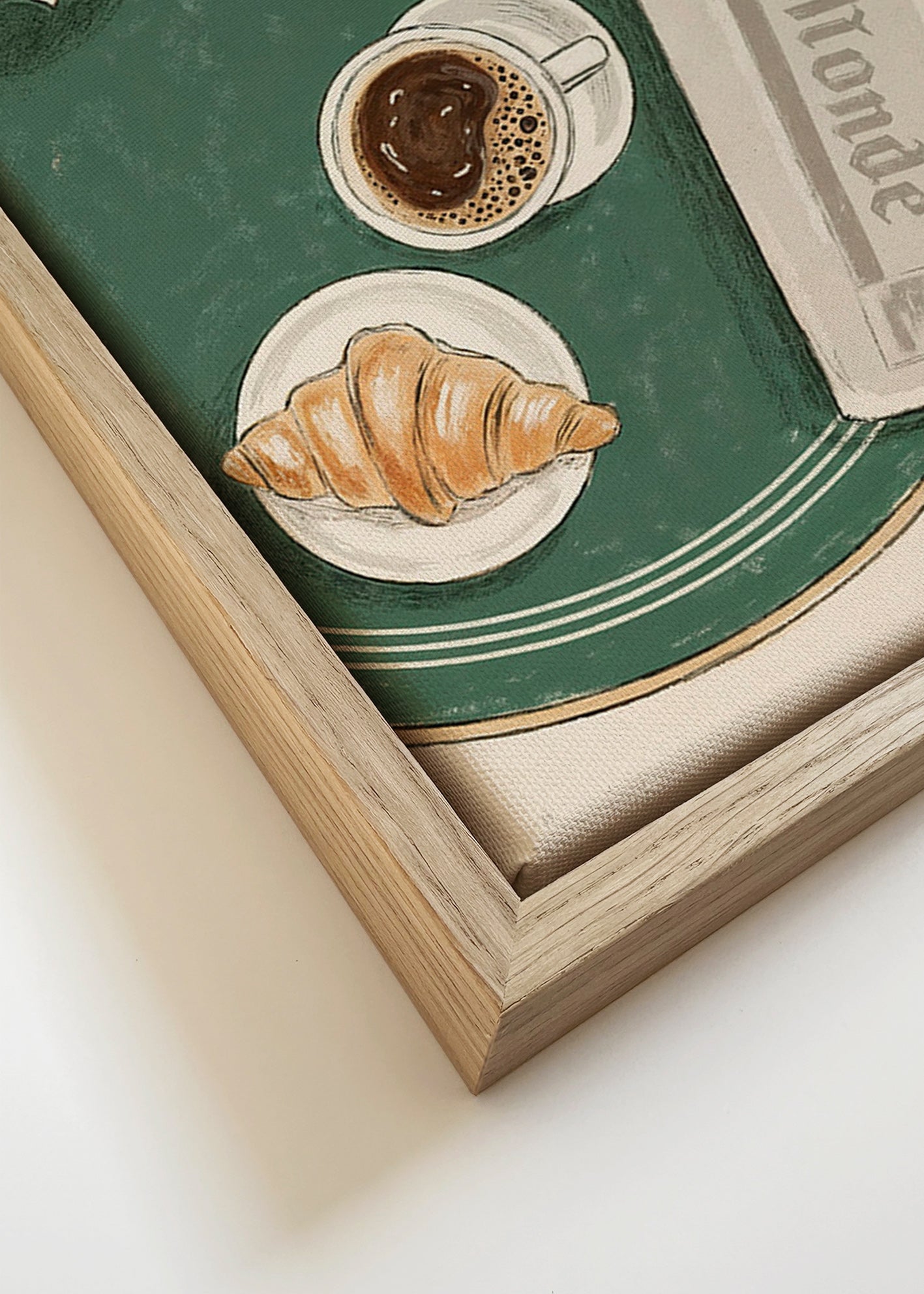 Sztuka do kuchni Café de Flore ilustrowany croissant