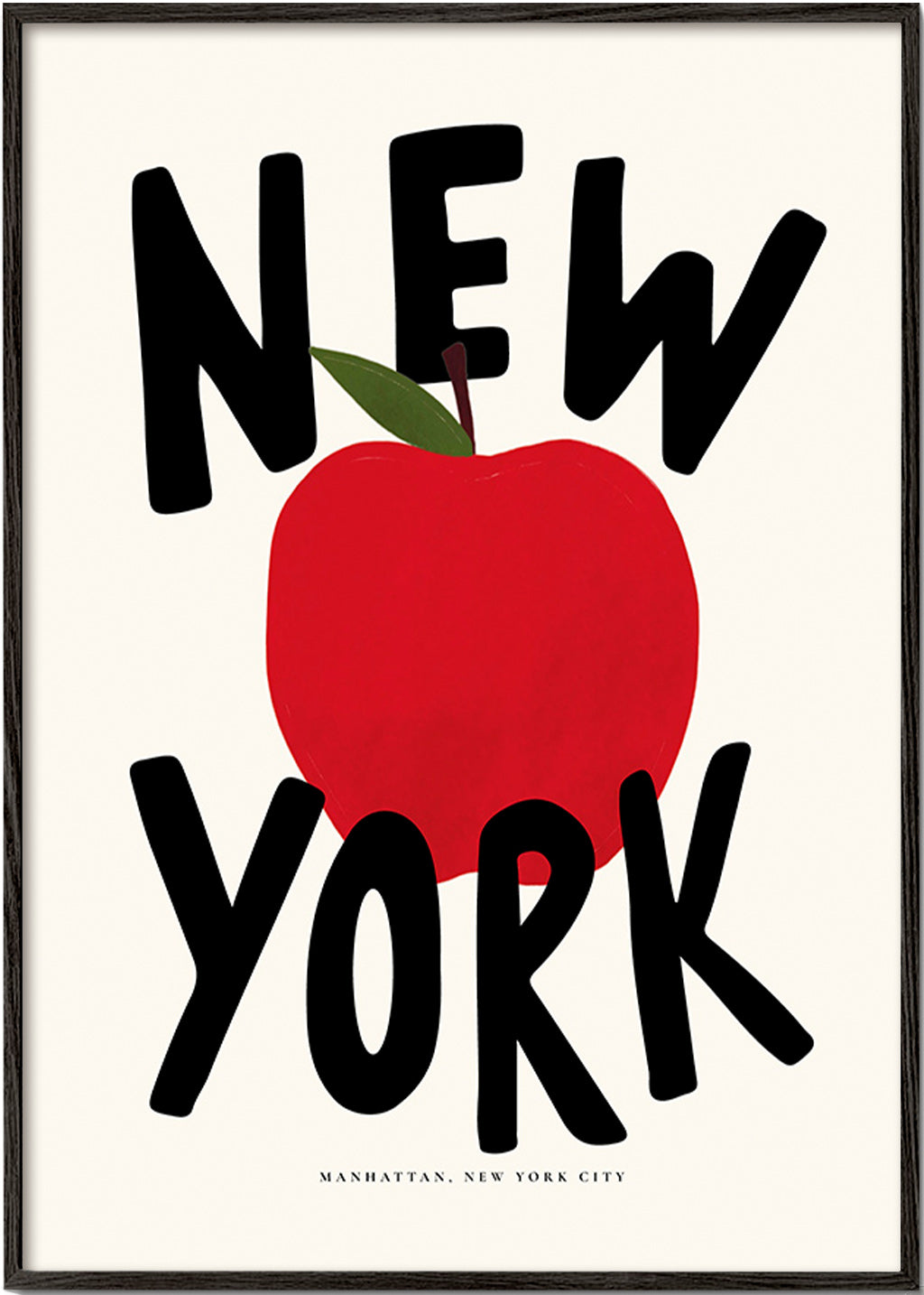Sztuka do kuchni New York czerwone jabłko