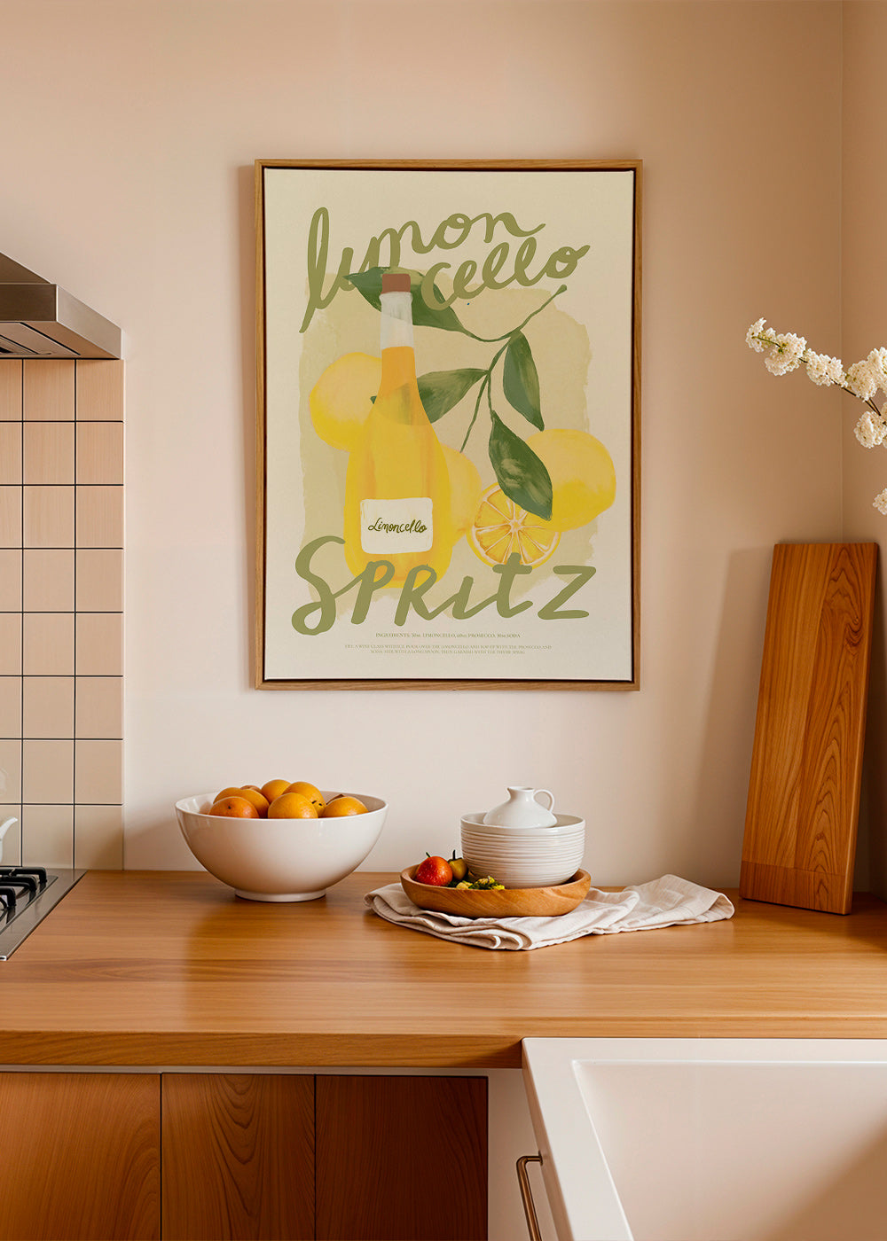 Sztuka do kuchni Limoncello Spritz ilustracja