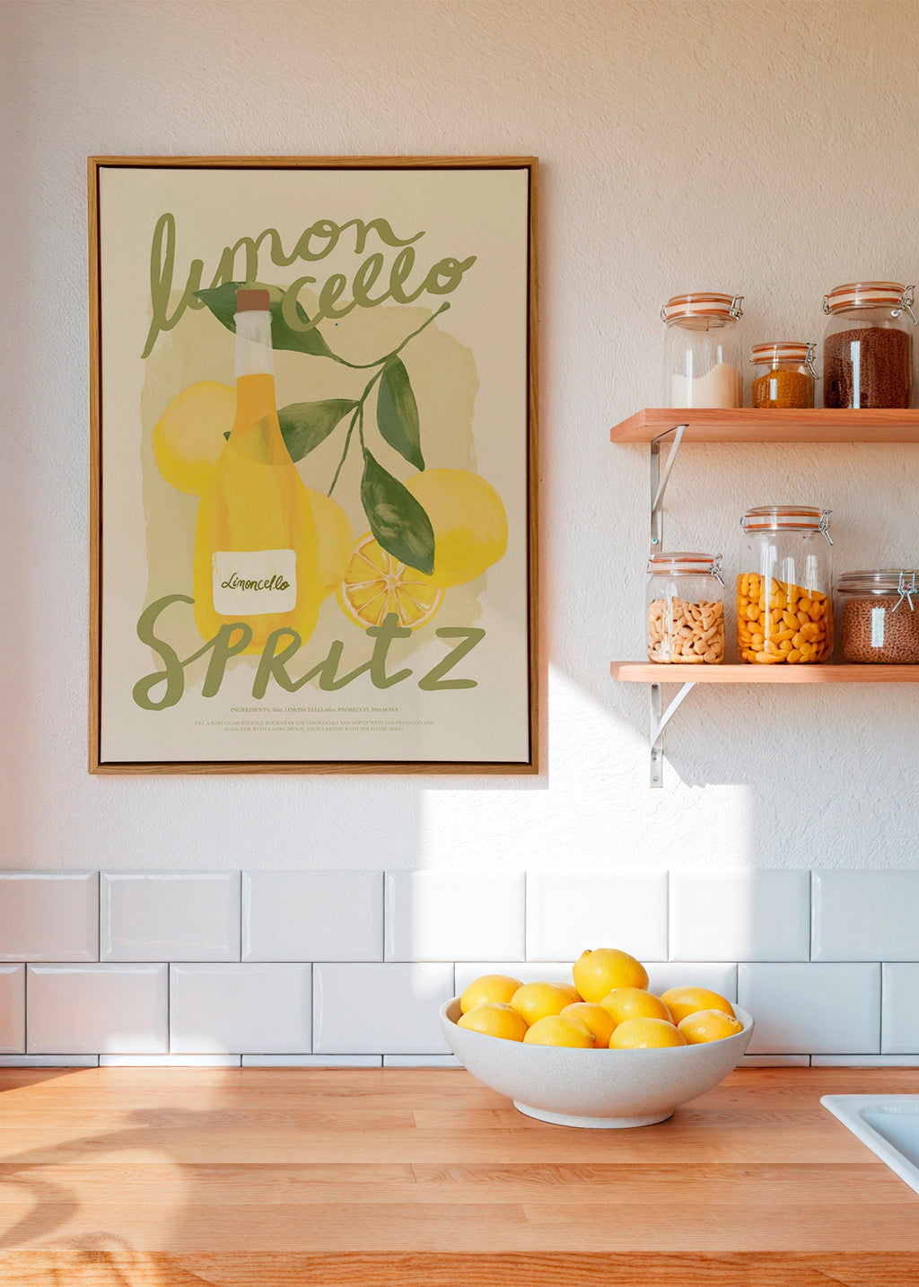 Sztuka do kuchni Limoncello Spritz ilustracja