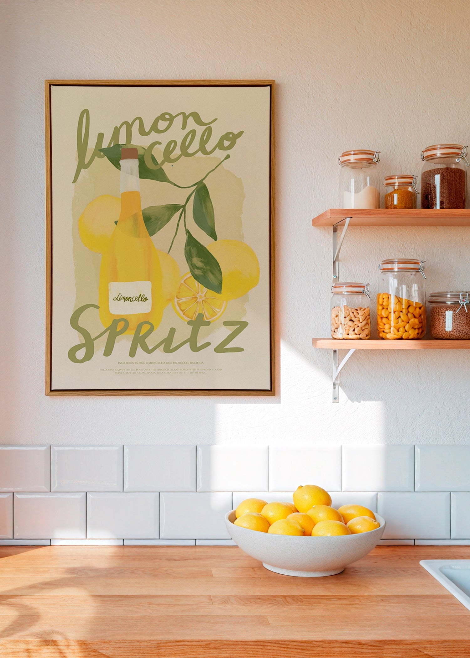Sztuka do kuchni Limoncello Spritz ilustracja