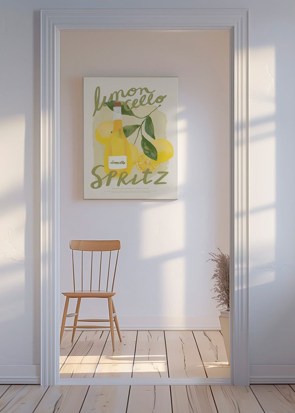 Sztuka do kuchni Limoncello Spritz ilustracja