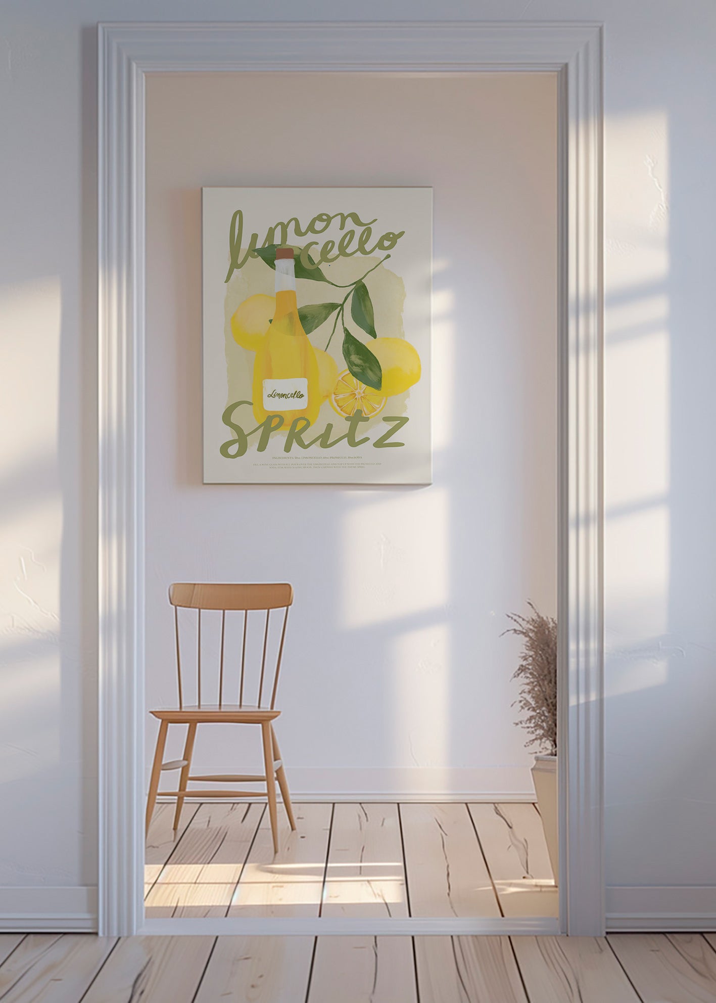 Sztuka do kuchni Limoncello Spritz ilustracja