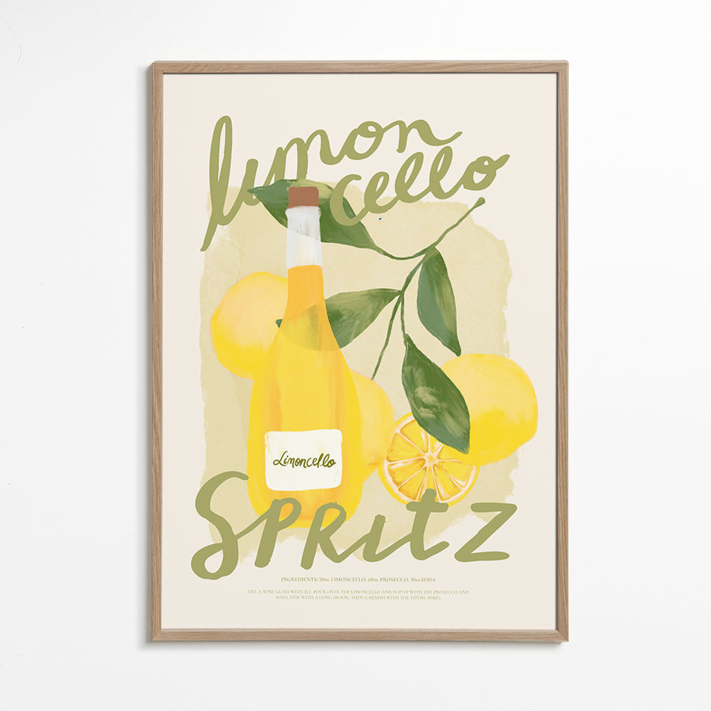 Sztuka do kuchni Limoncello Spritz ilustracja