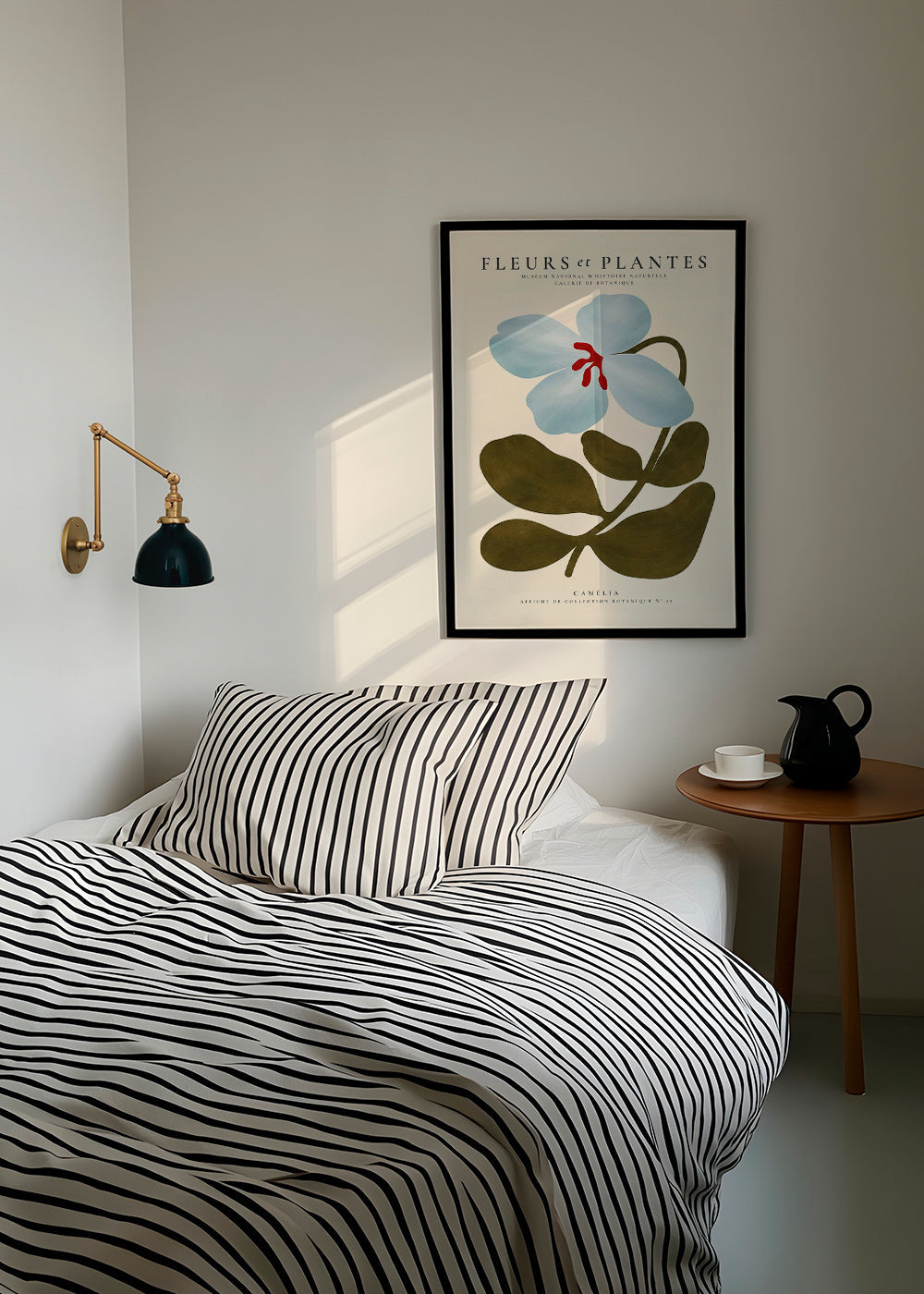 Plakat botaniczny Niebieska kamelia