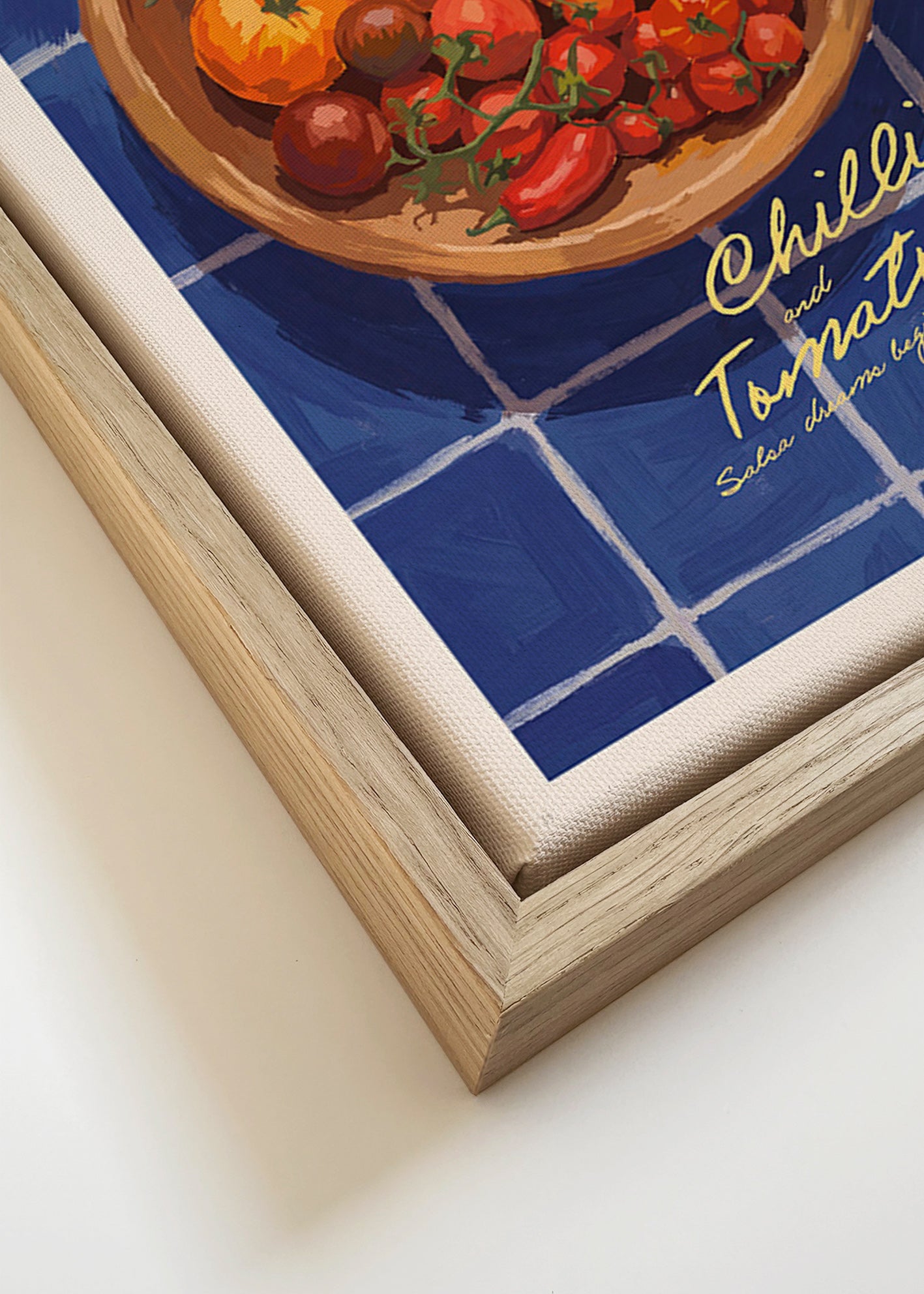 Sztuka do kuchni: ilustracja chili i pomidorów