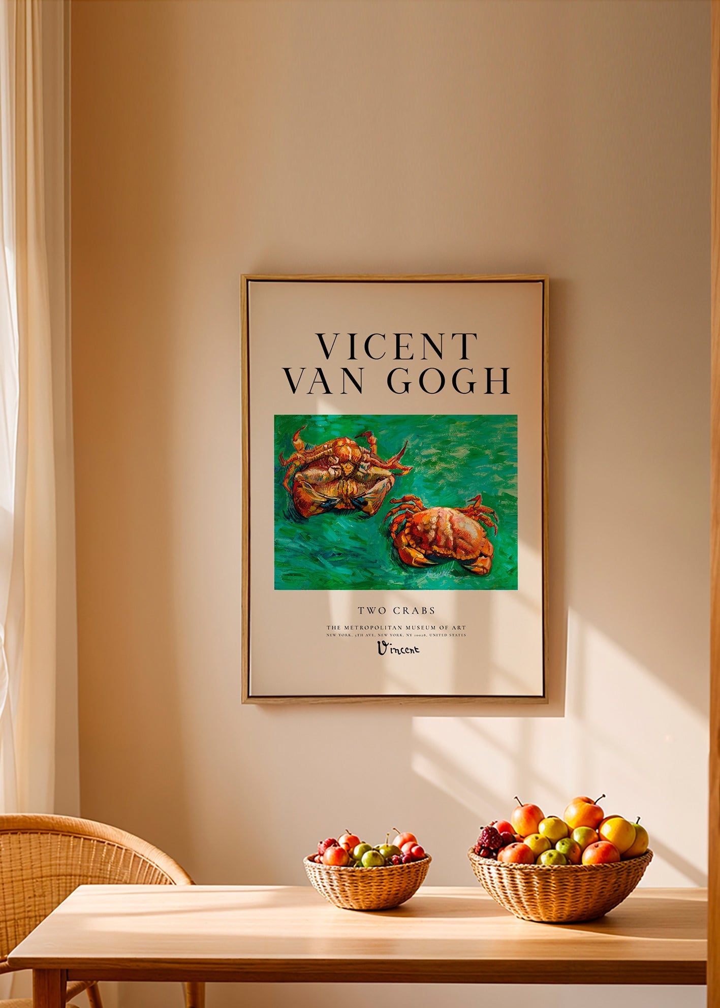 Two Crabs Van Gogha — Kraby na zielonym tle