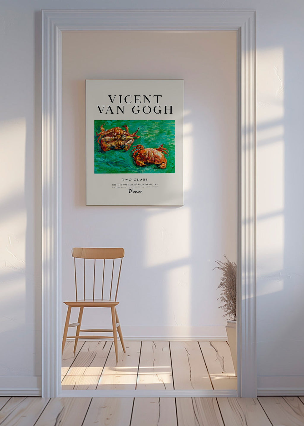 Two Crabs Van Gogha — Kraby na zielonym tle