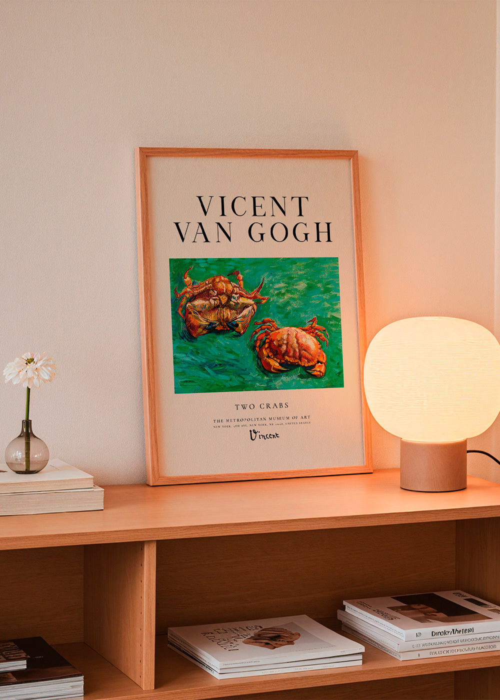 Two Crabs Van Gogha — Kraby na zielonym tle