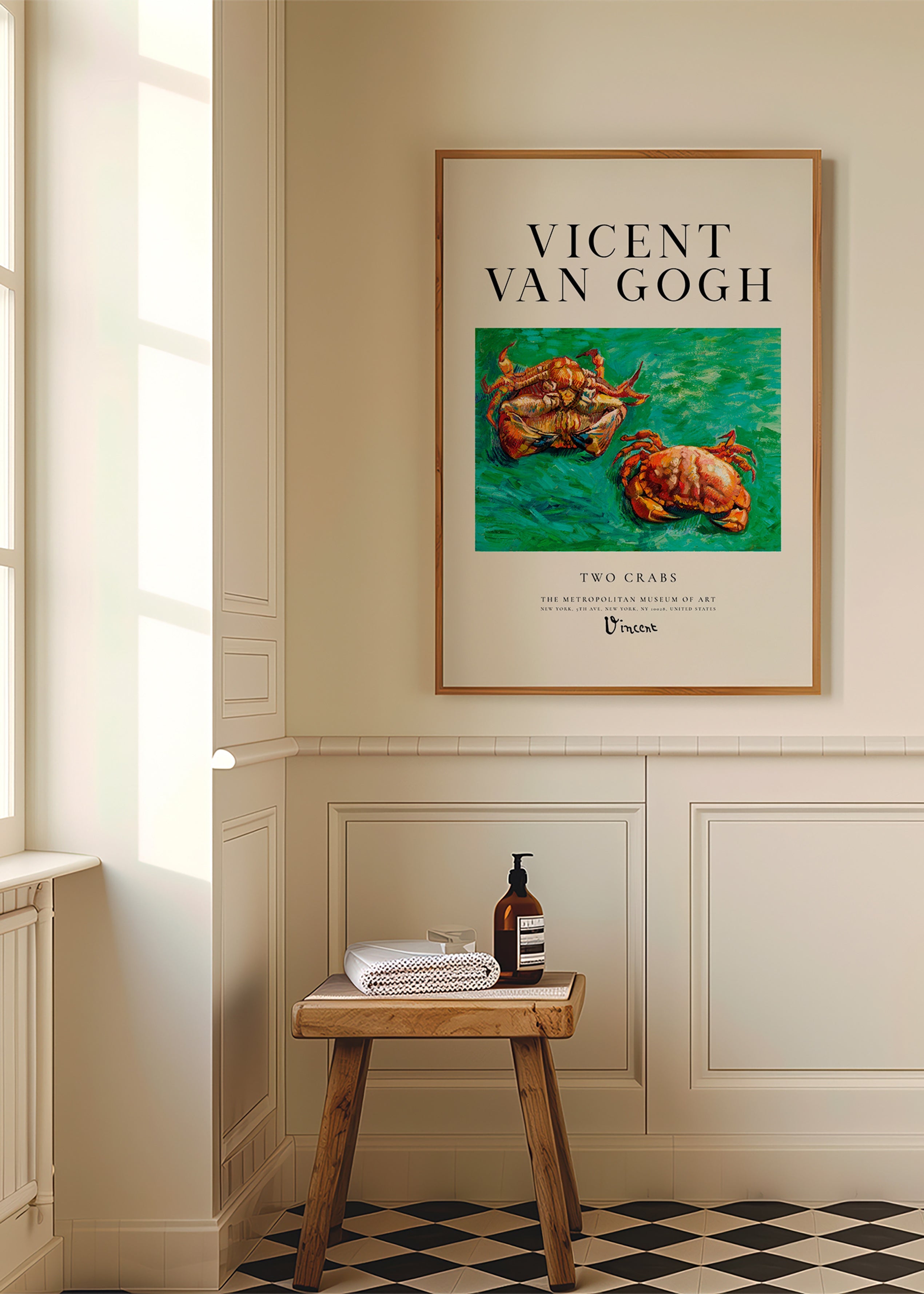 Two Crabs Van Gogha — Kraby na zielonym tle