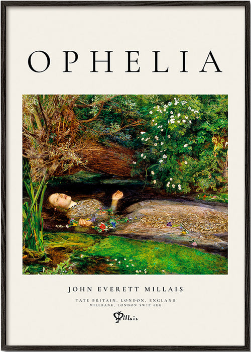 Plakat botaniczny Ophelia przy strumieniu