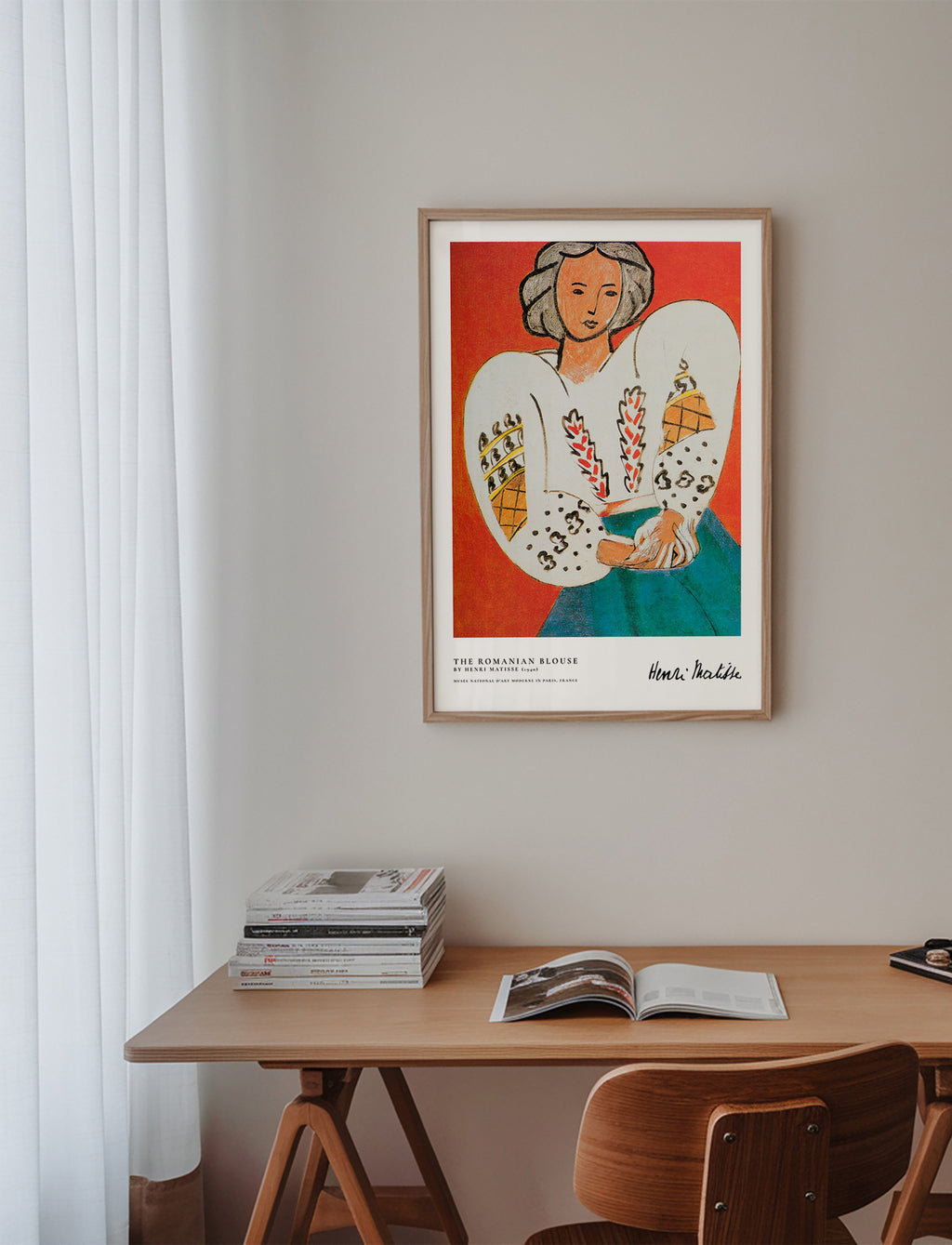 Ilustracja rumuńskiej bluzki z ekspresyjnym pociągnięciem