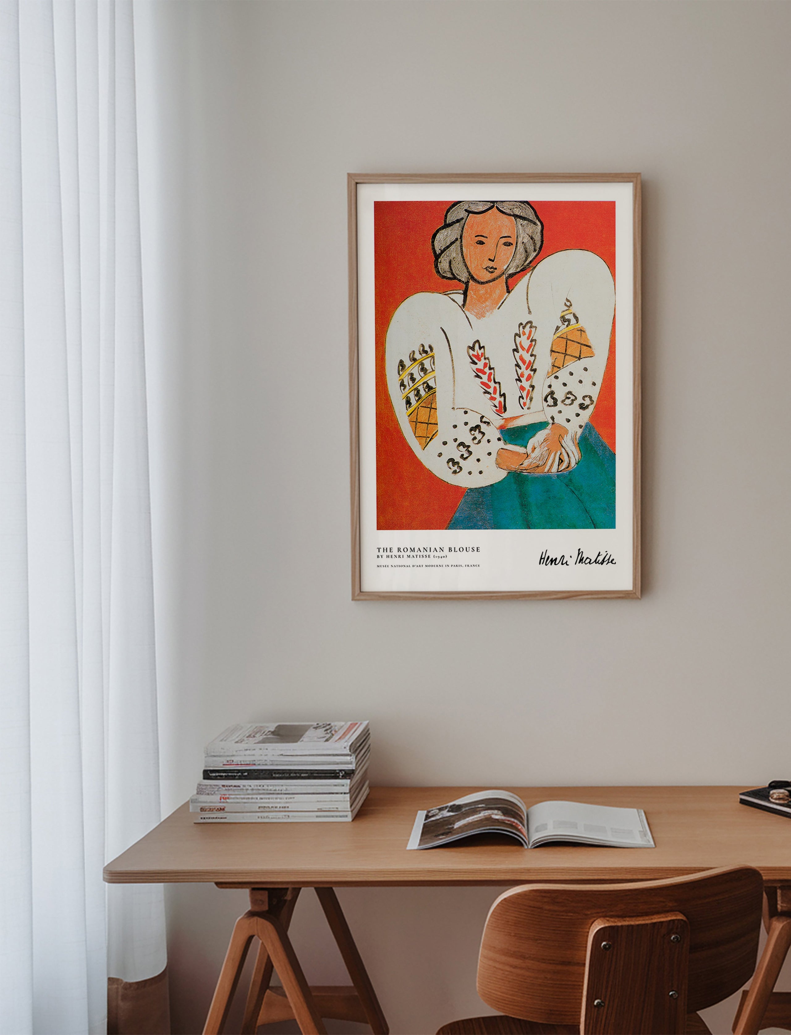 Ilustracja rumuńskiej bluzki z ekspresyjnym pociągnięciem