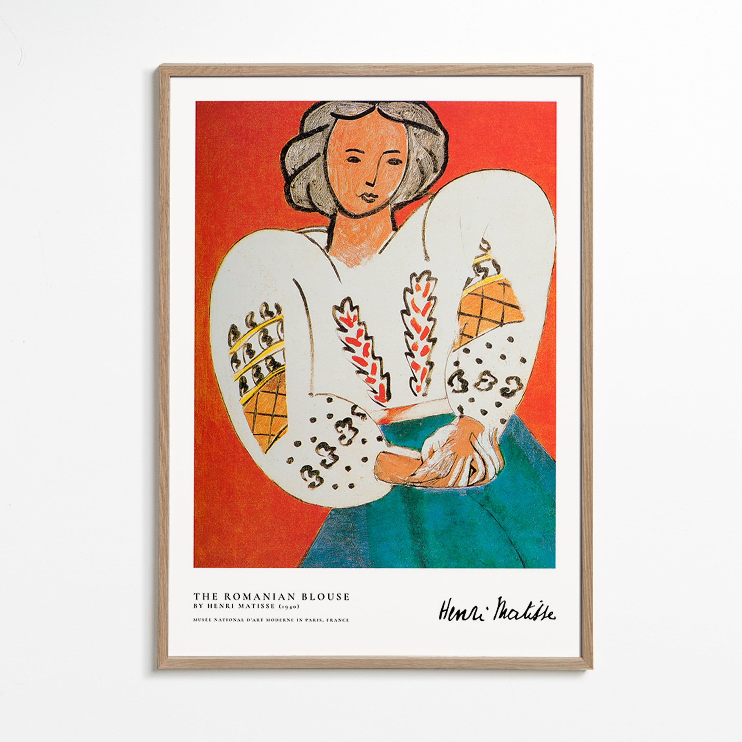 Ilustracja rumuńskiej bluzki z ekspresyjnym pociągnięciem