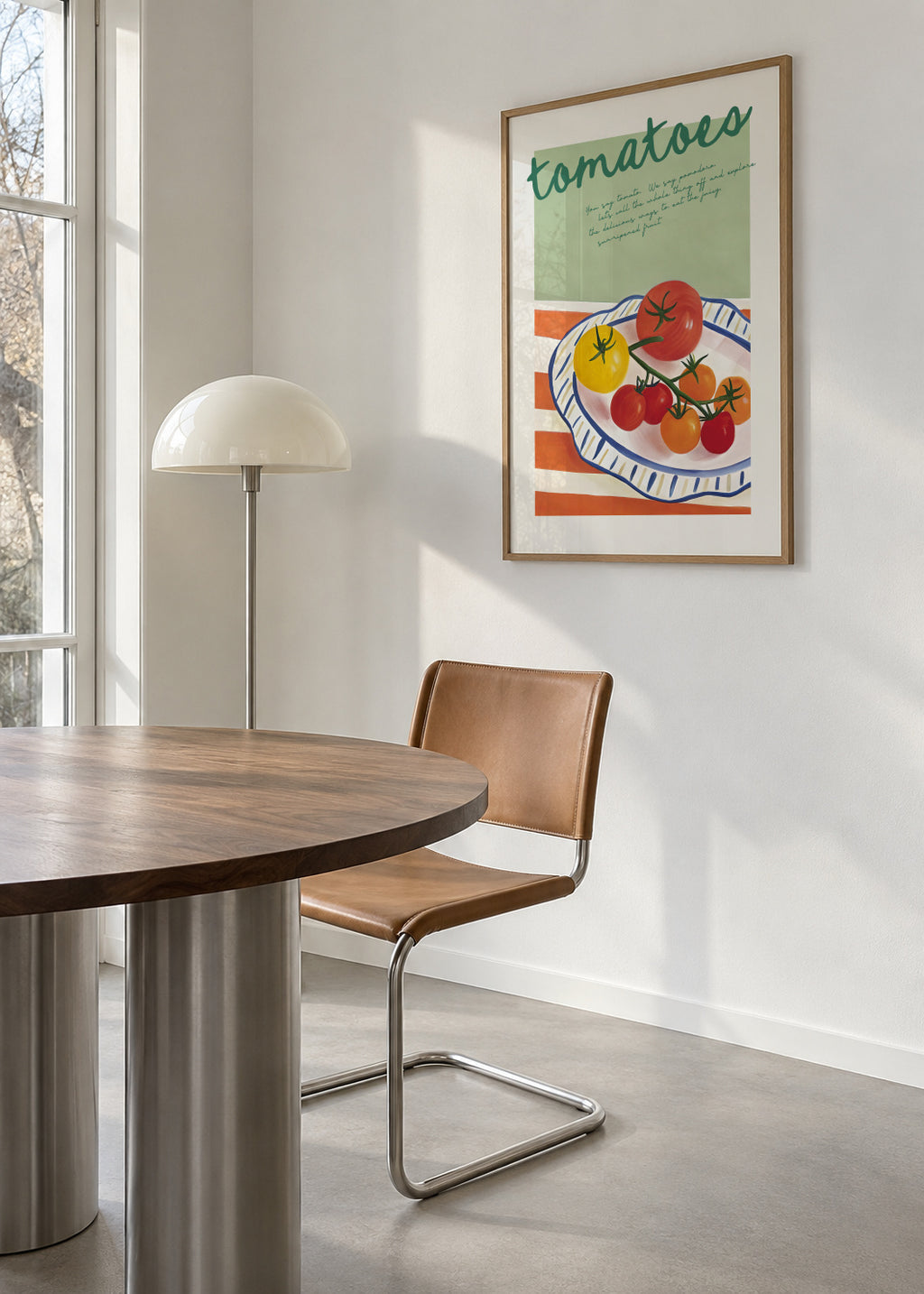Tomatoes - Framed poster in an interior