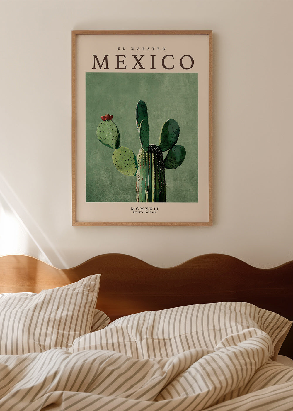 Plakat botaniczny Meksyk z kaktusem