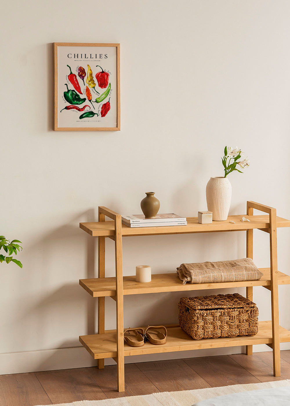 Sztuka do kuchni Chillies akwarela