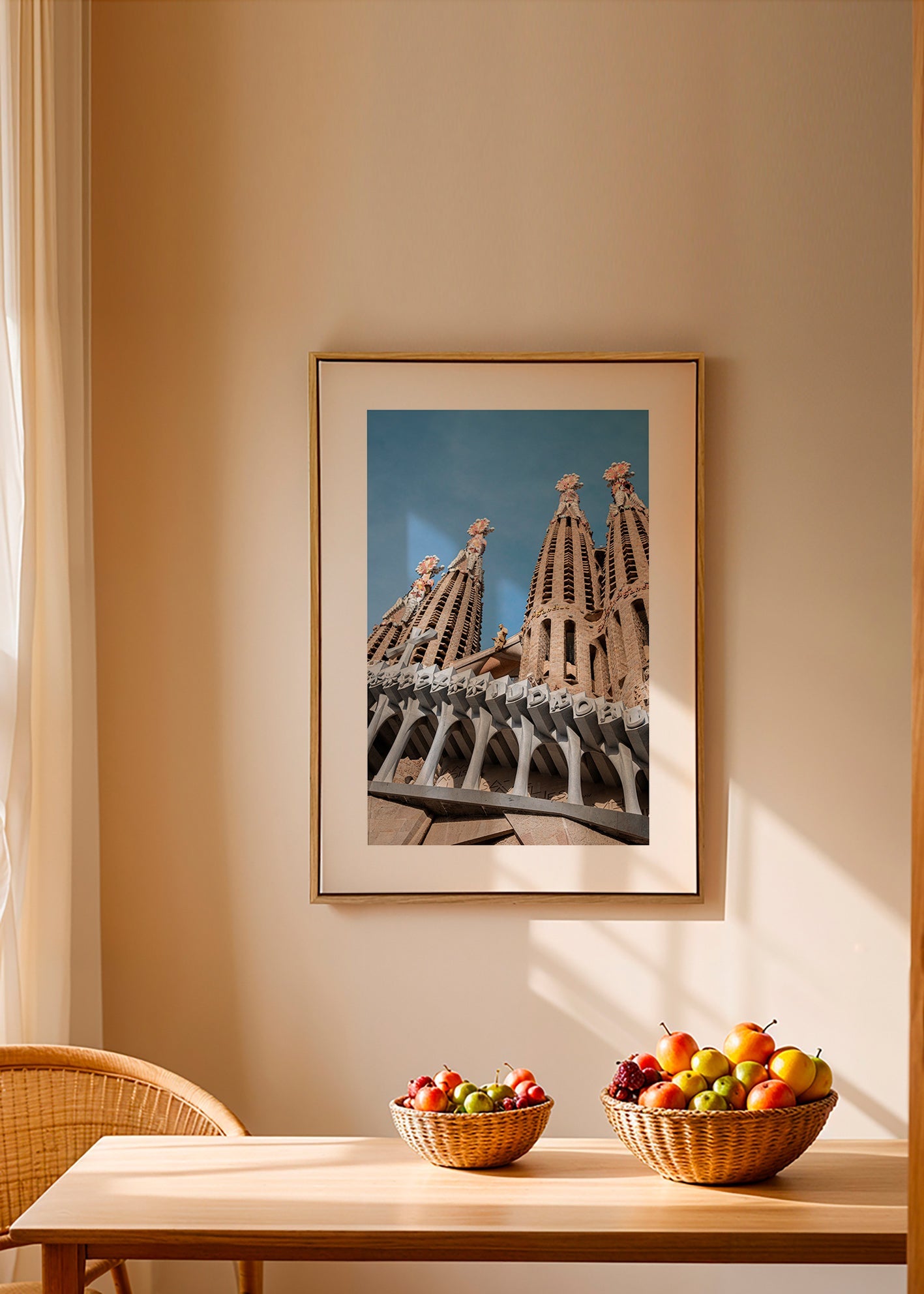 Sztuka do kuchni Fasada Sagrada Família pionowo