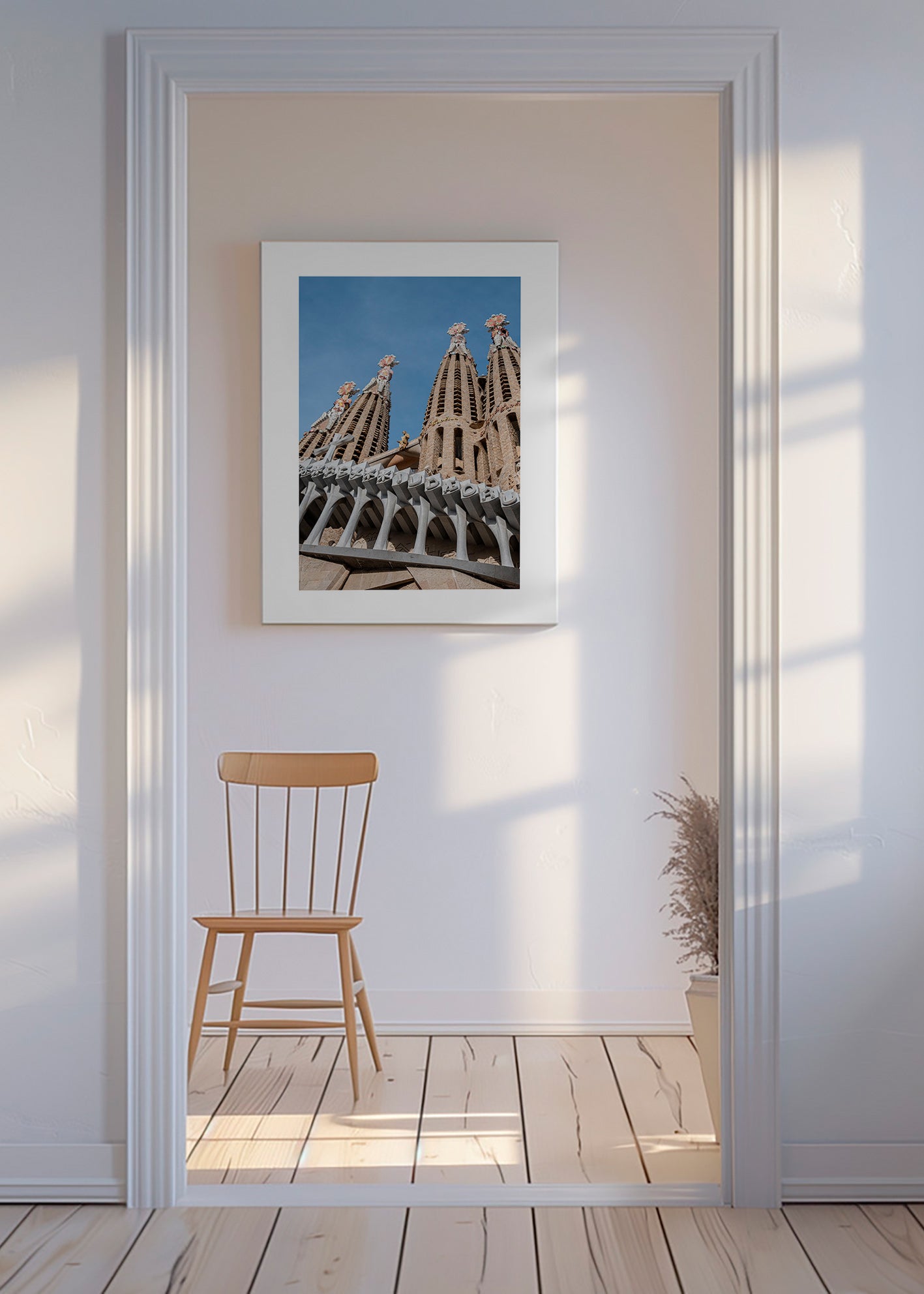 Sztuka do kuchni Fasada Sagrada Família pionowo