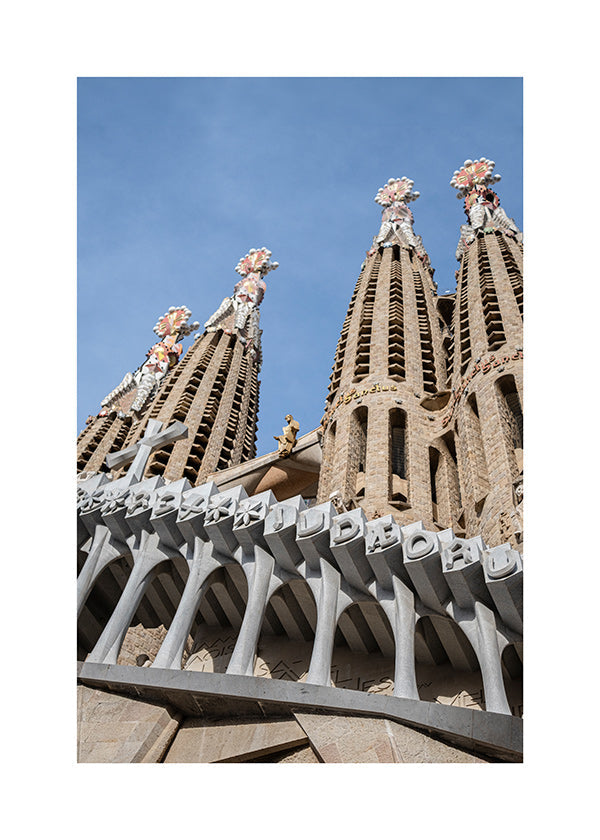 Sztuka do kuchni Fasada Sagrada Família pionowo