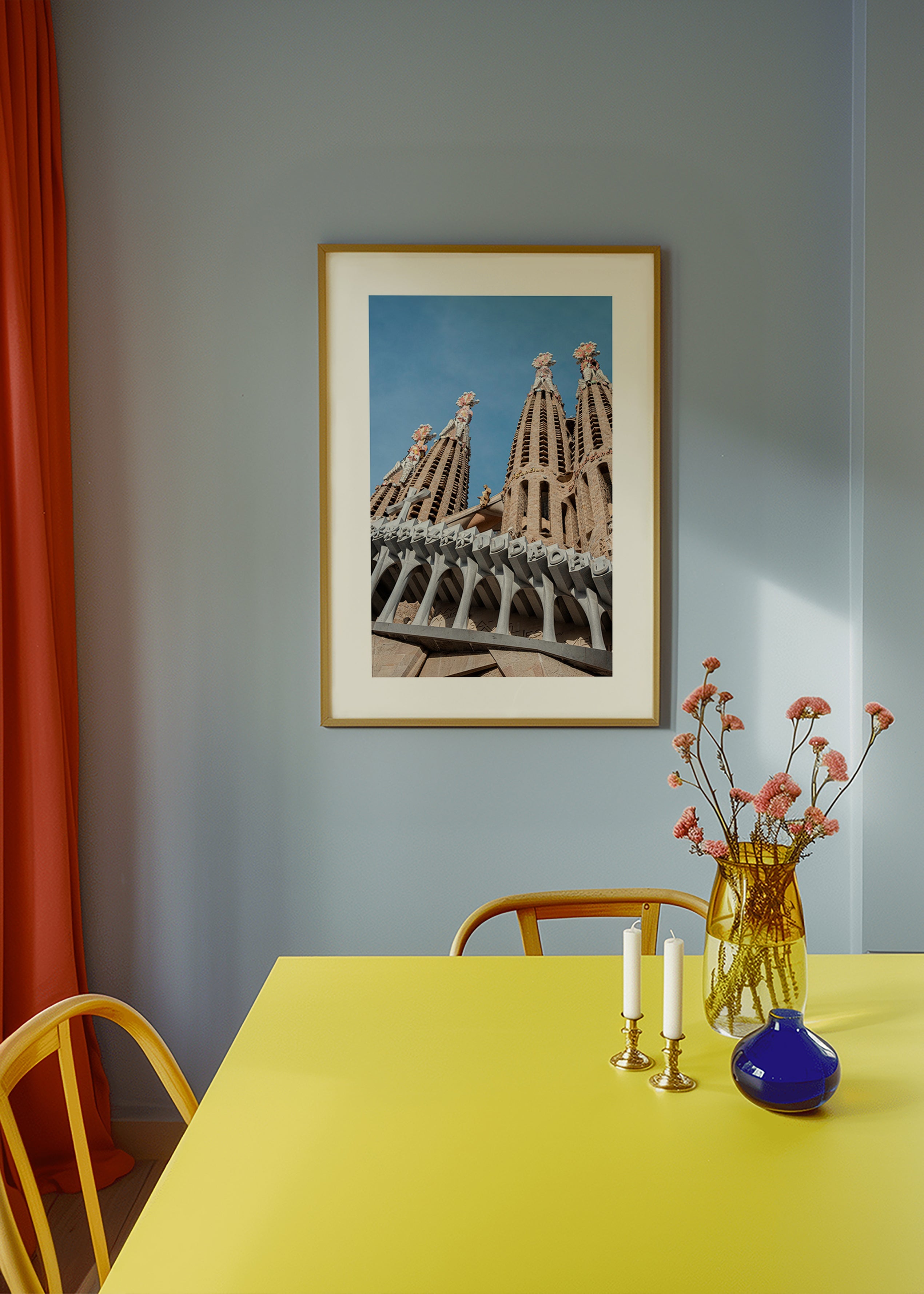 Sztuka do kuchni Fasada Sagrada Família pionowo