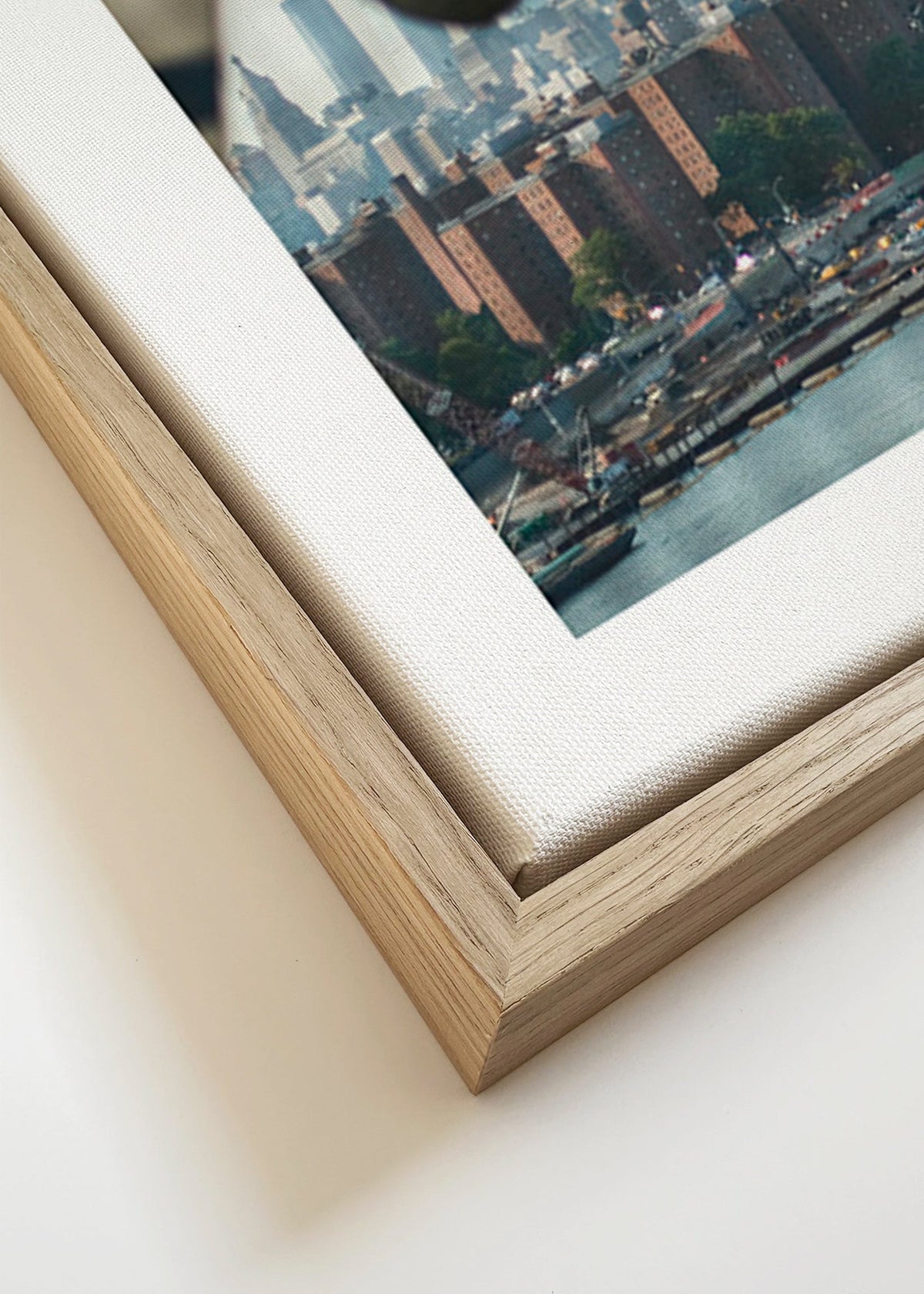 Plakat miasta Manhattan z okna