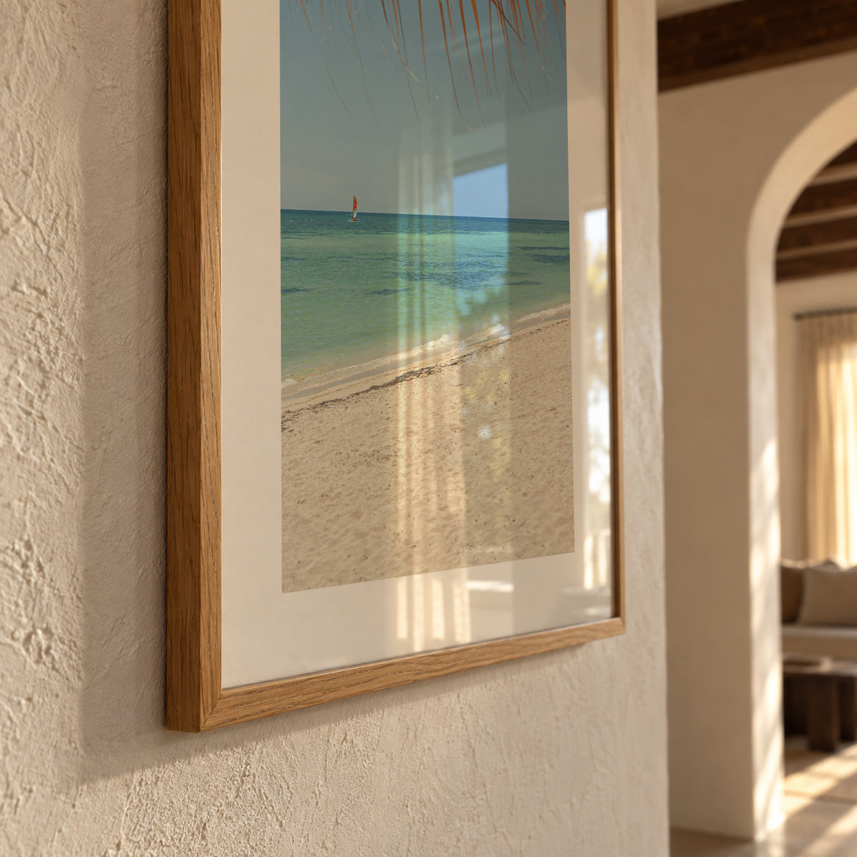 Caribbean Shore - Framed poster detail