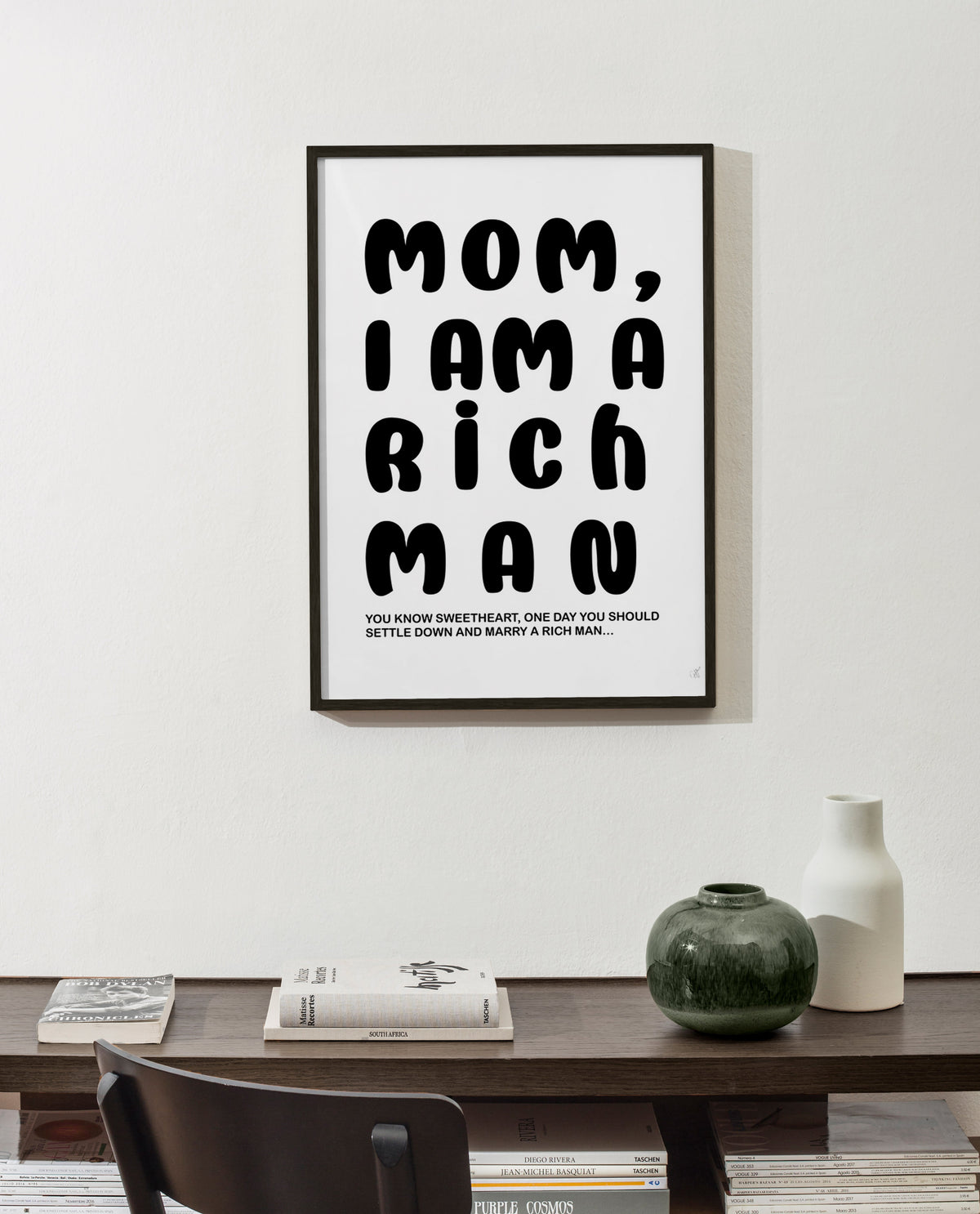 Grafika typograficzna z zabawnym cytatem – Product1
