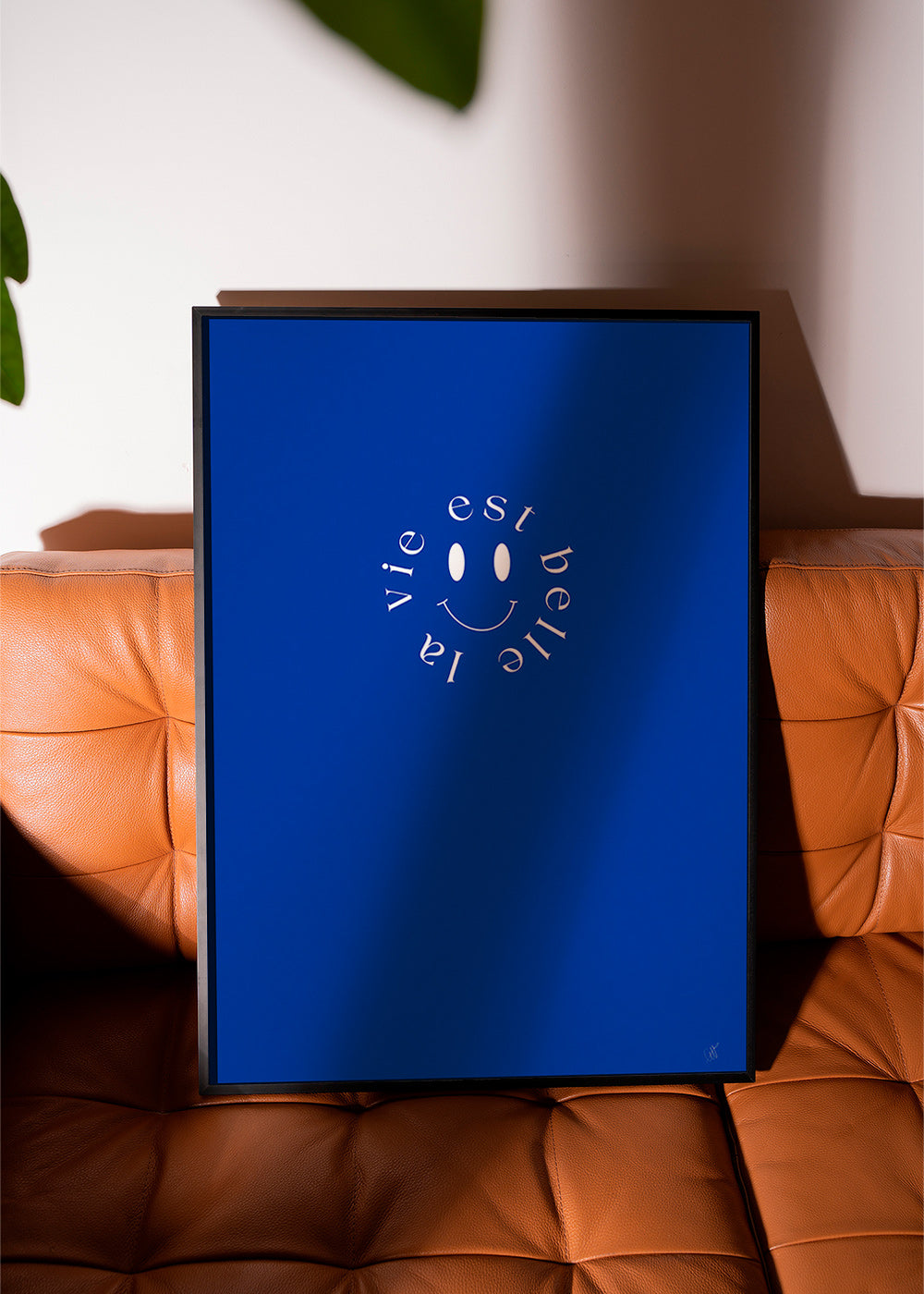 Ilustracja smile typograficzna niebieska – Product1