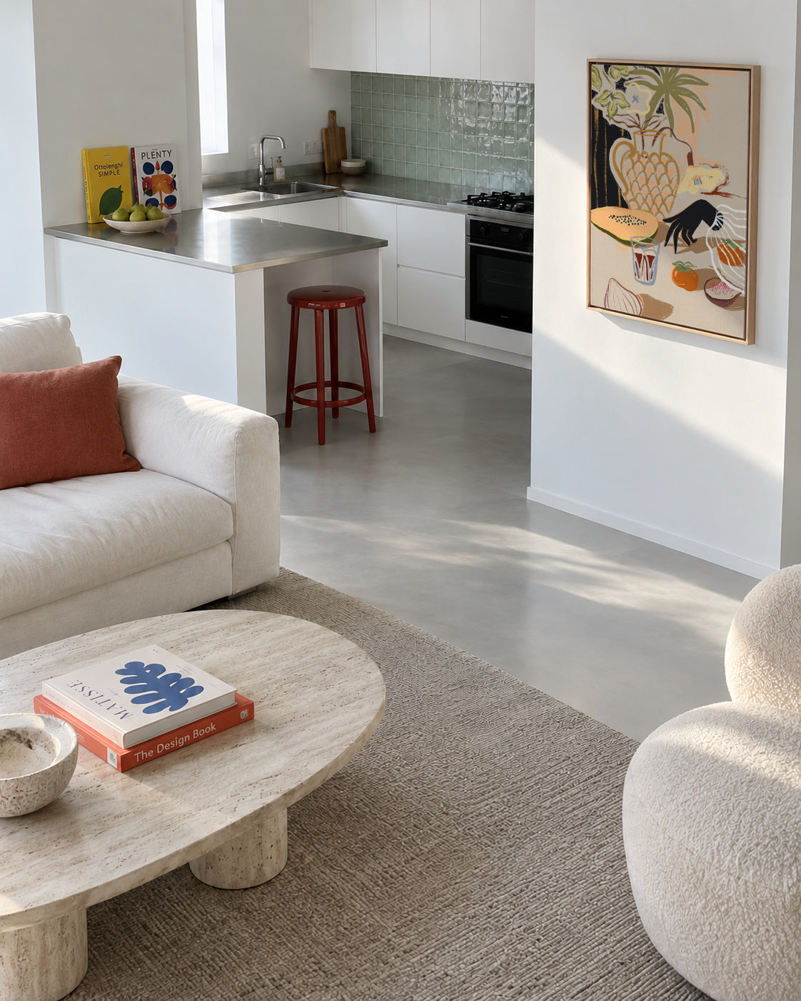 Fruitful Spread - Framed canvas in an interior