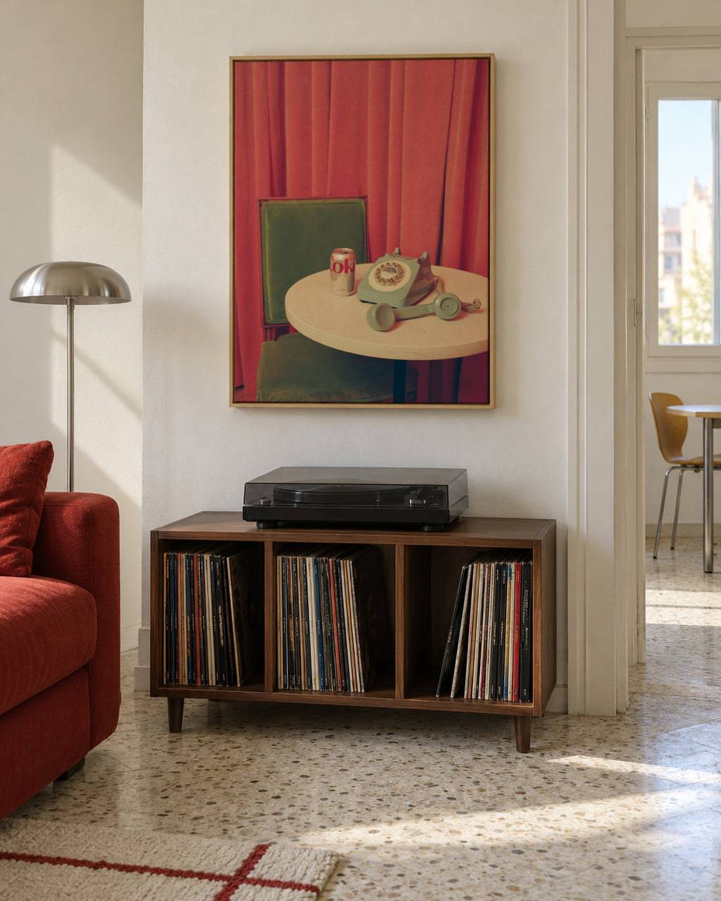 Hotel Nights - Framed canvas in an interior