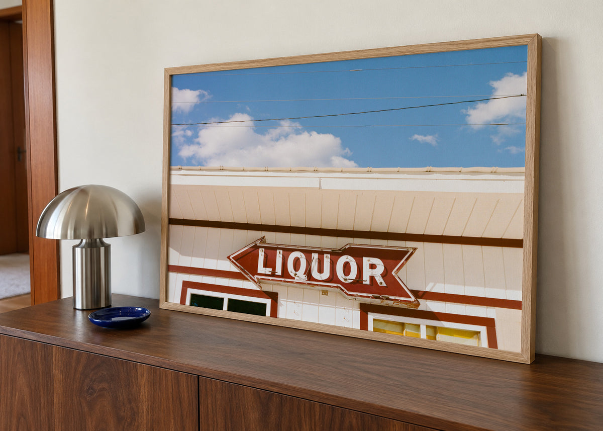 Tennessee Liquor - Framed poster in an interior
