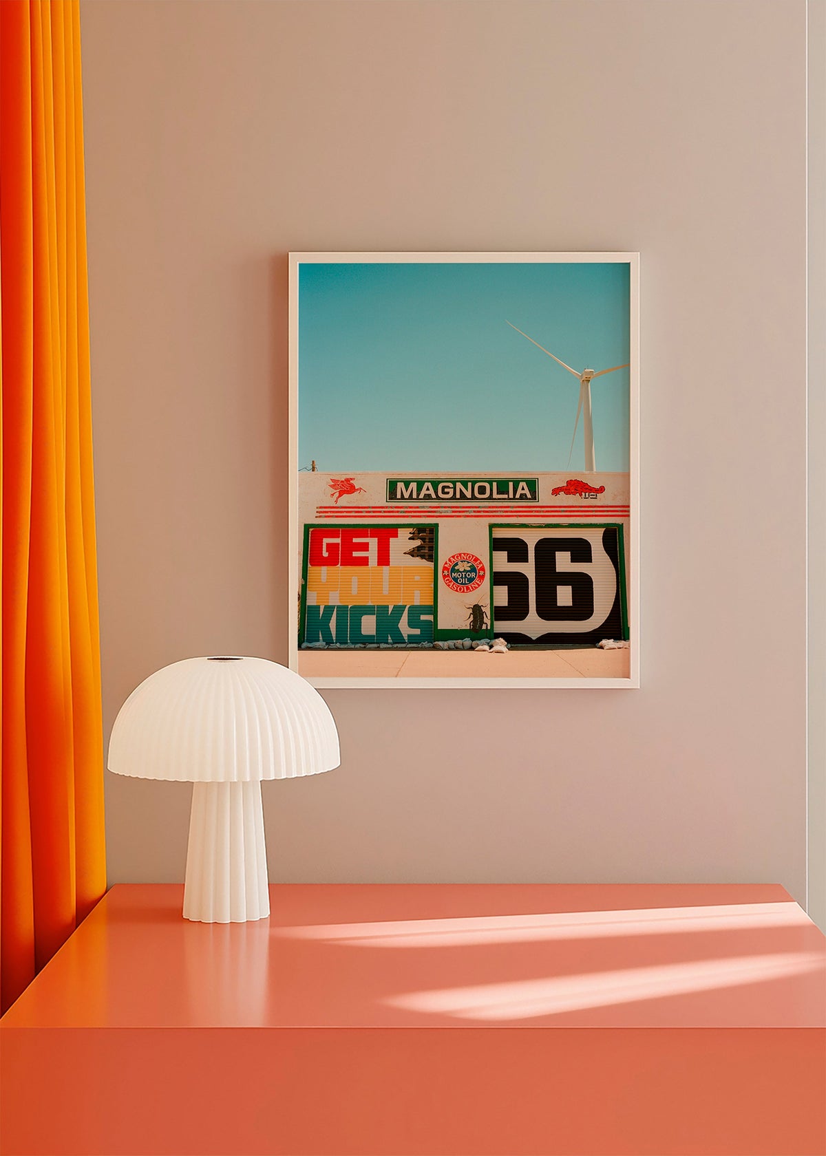 Sztuka do kuchni Route 66 mural fotograficzny – Product1
