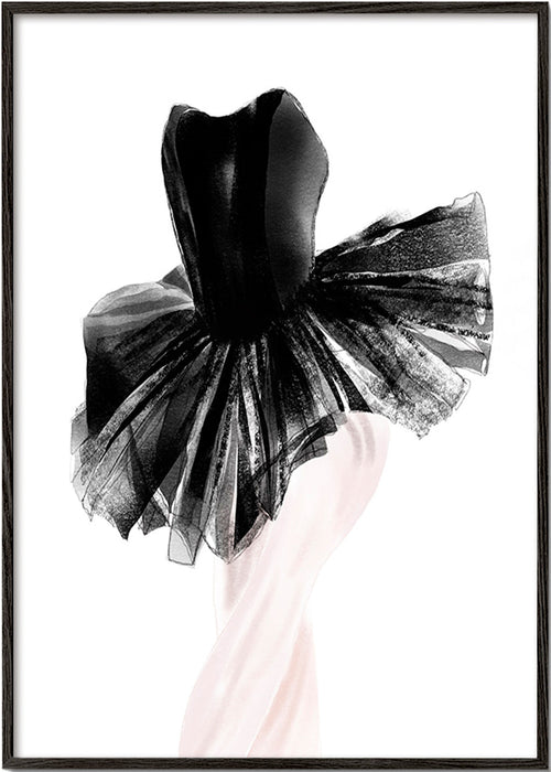 Fotografia baletnicy w czarnym tutu – Black Frame