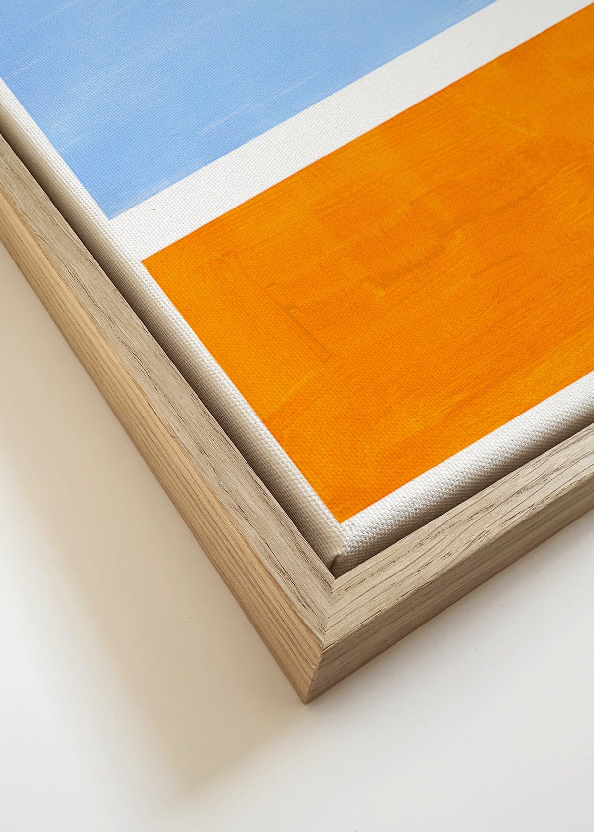 Obraz abstrakcyjny z polami kolorów – Canvas detail