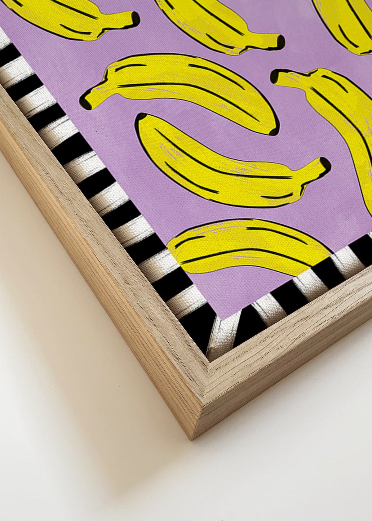 Sztuka do kuchni z żółtymi bananami – Canvas detail