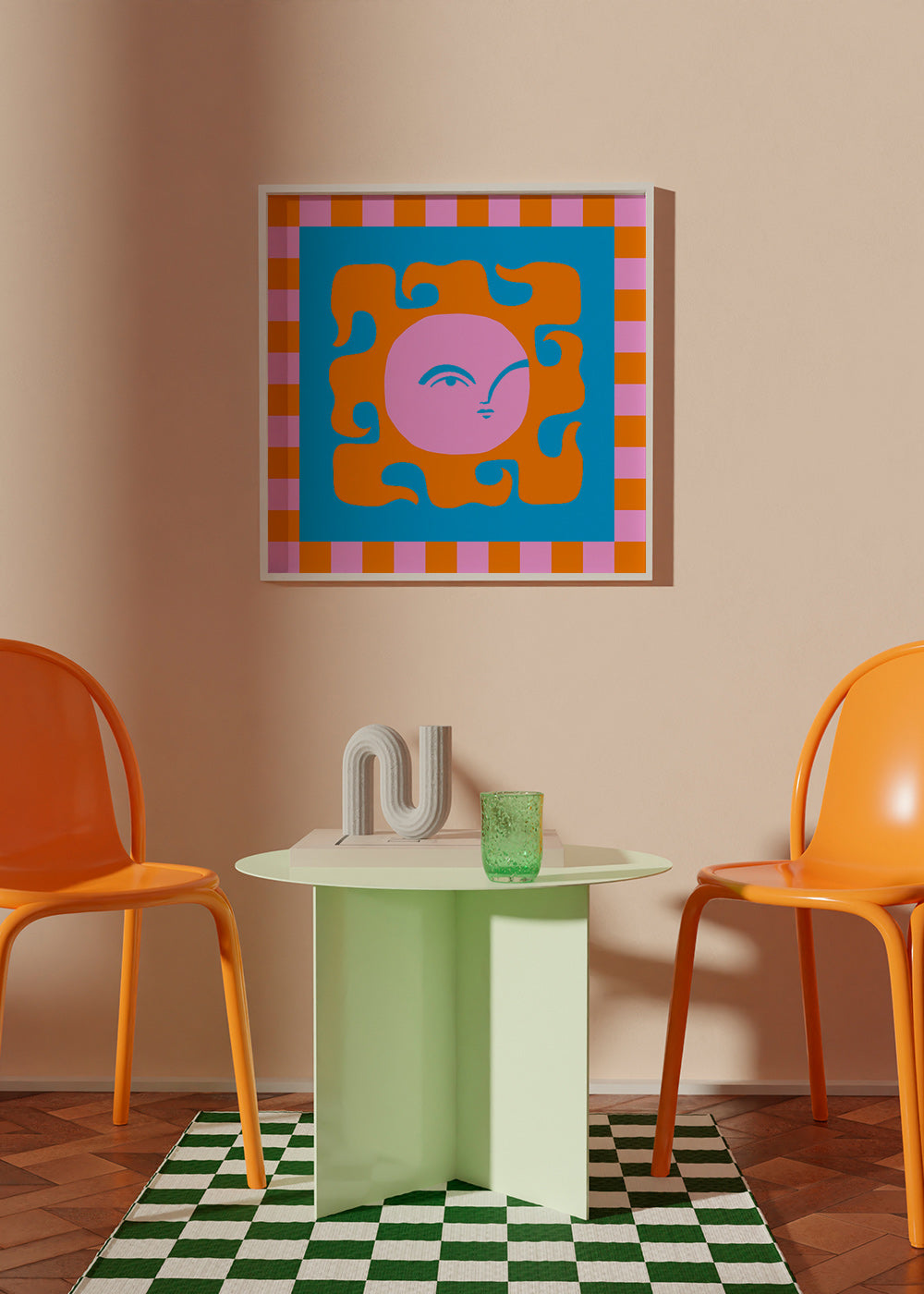 Ilustracja słoneczna z przymrużeniem oka – Product1