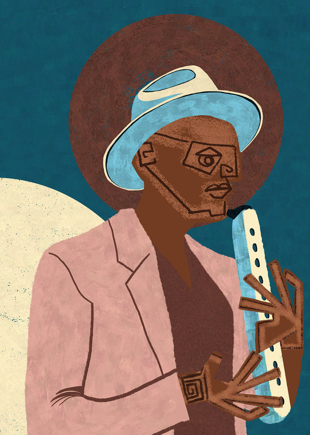 MUSICIAN GUY XIII - Unframed art print