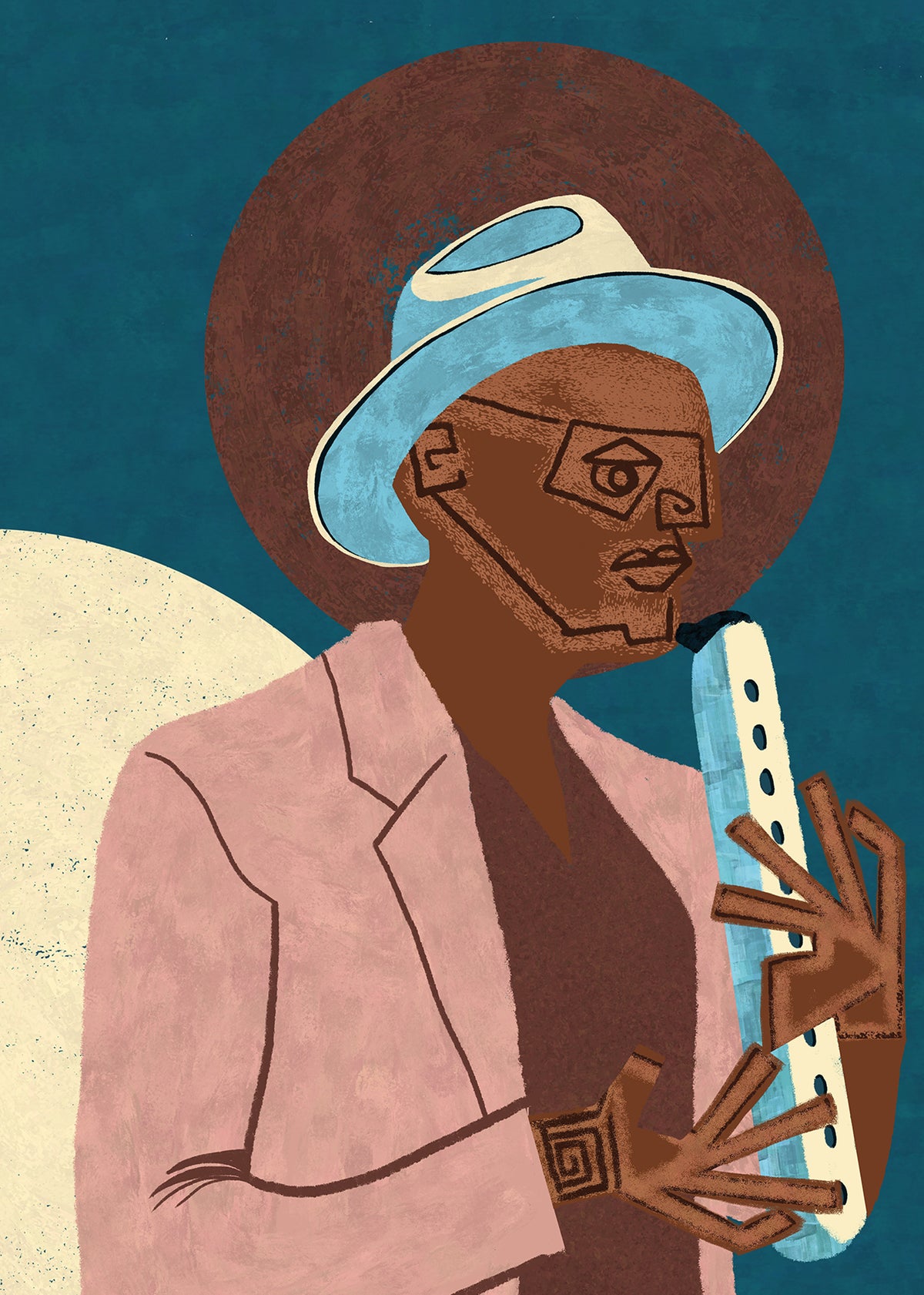 MUSICIAN GUY XIII - Unframed art print