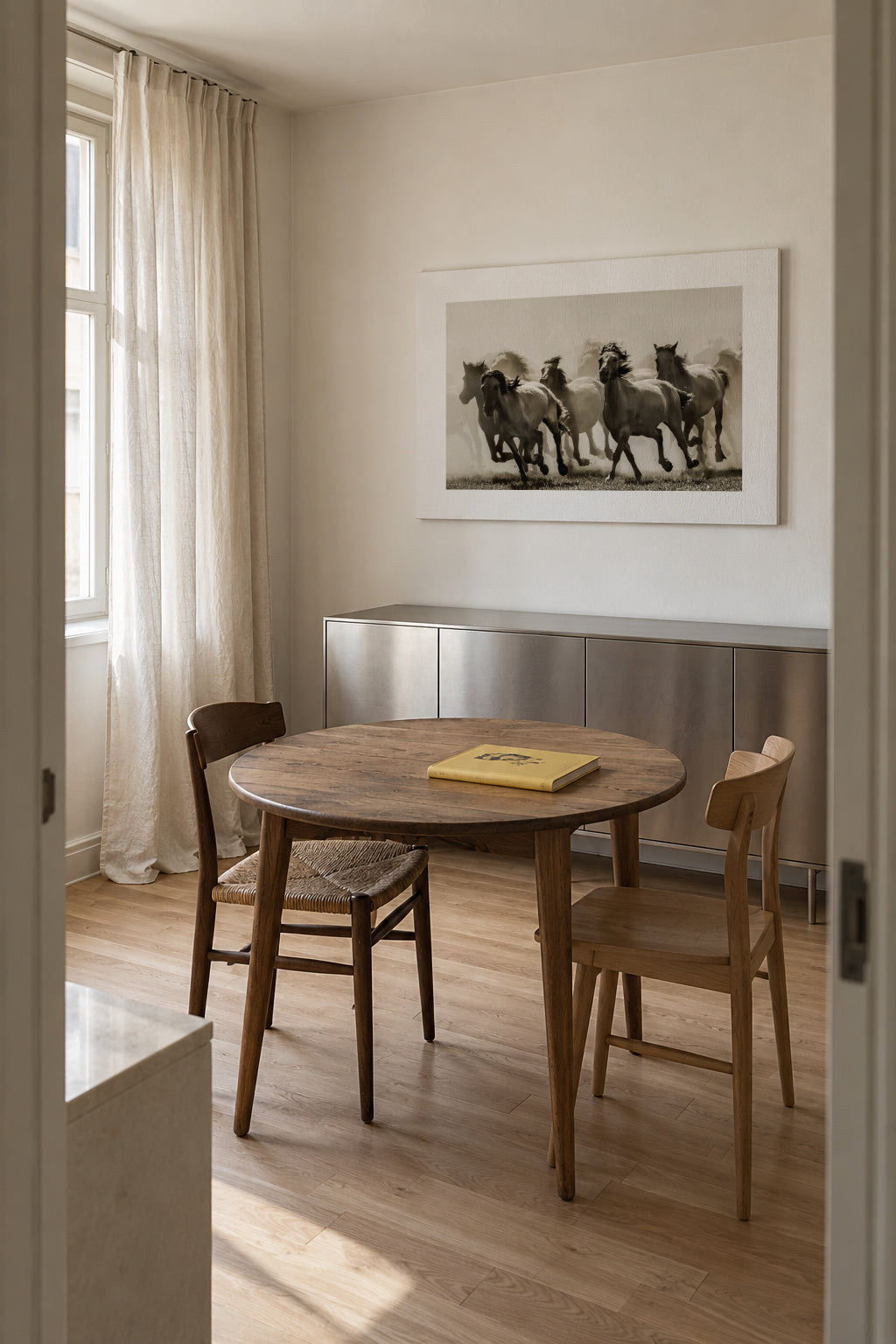 Horse - Unframed canvas in an interior