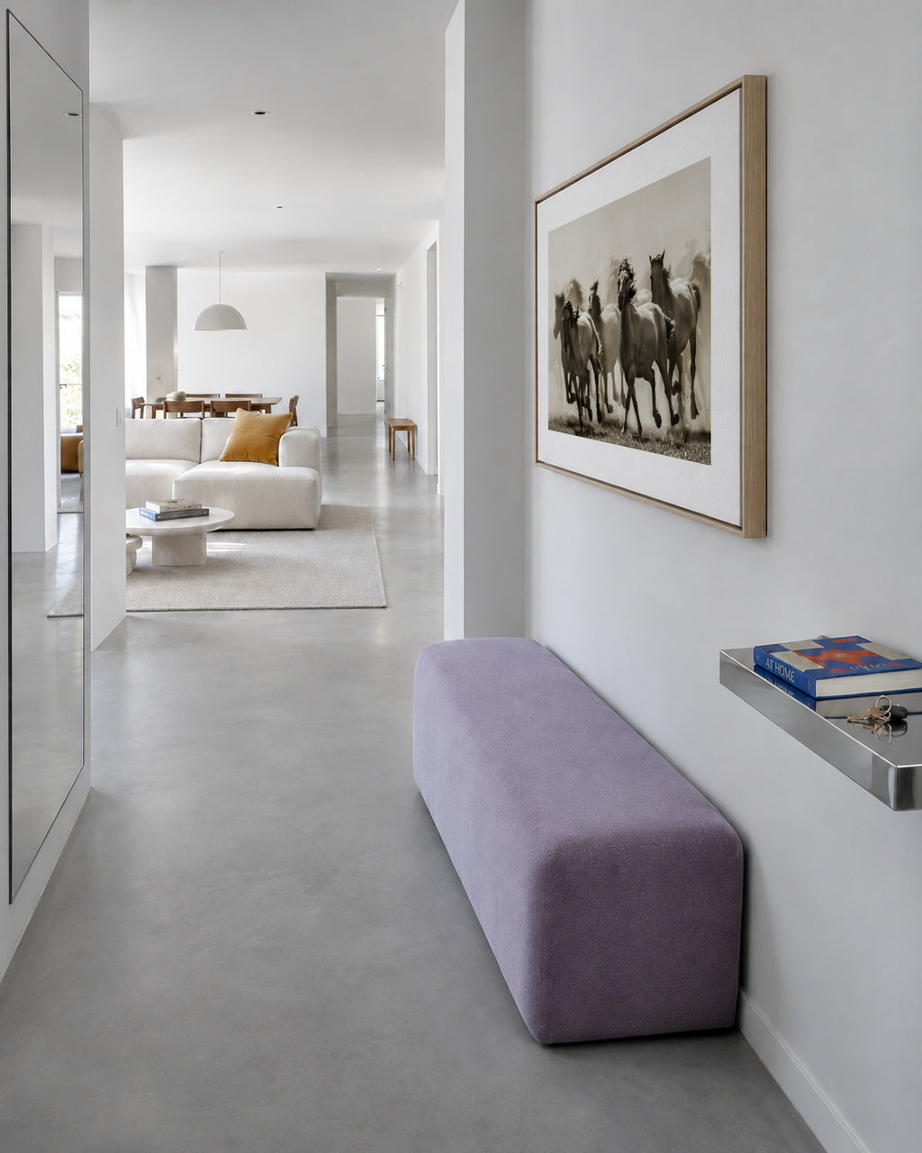 Horse - Framed canvas in an interior