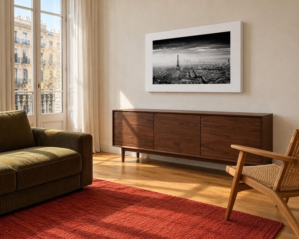Paris - Unframed canvas in an interior