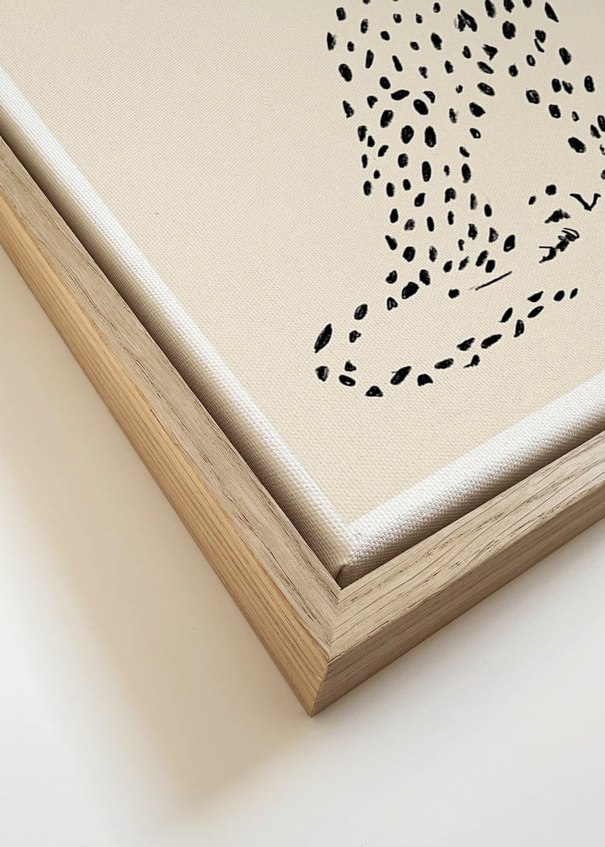 Minimalistyczny gepard – Canvas detail