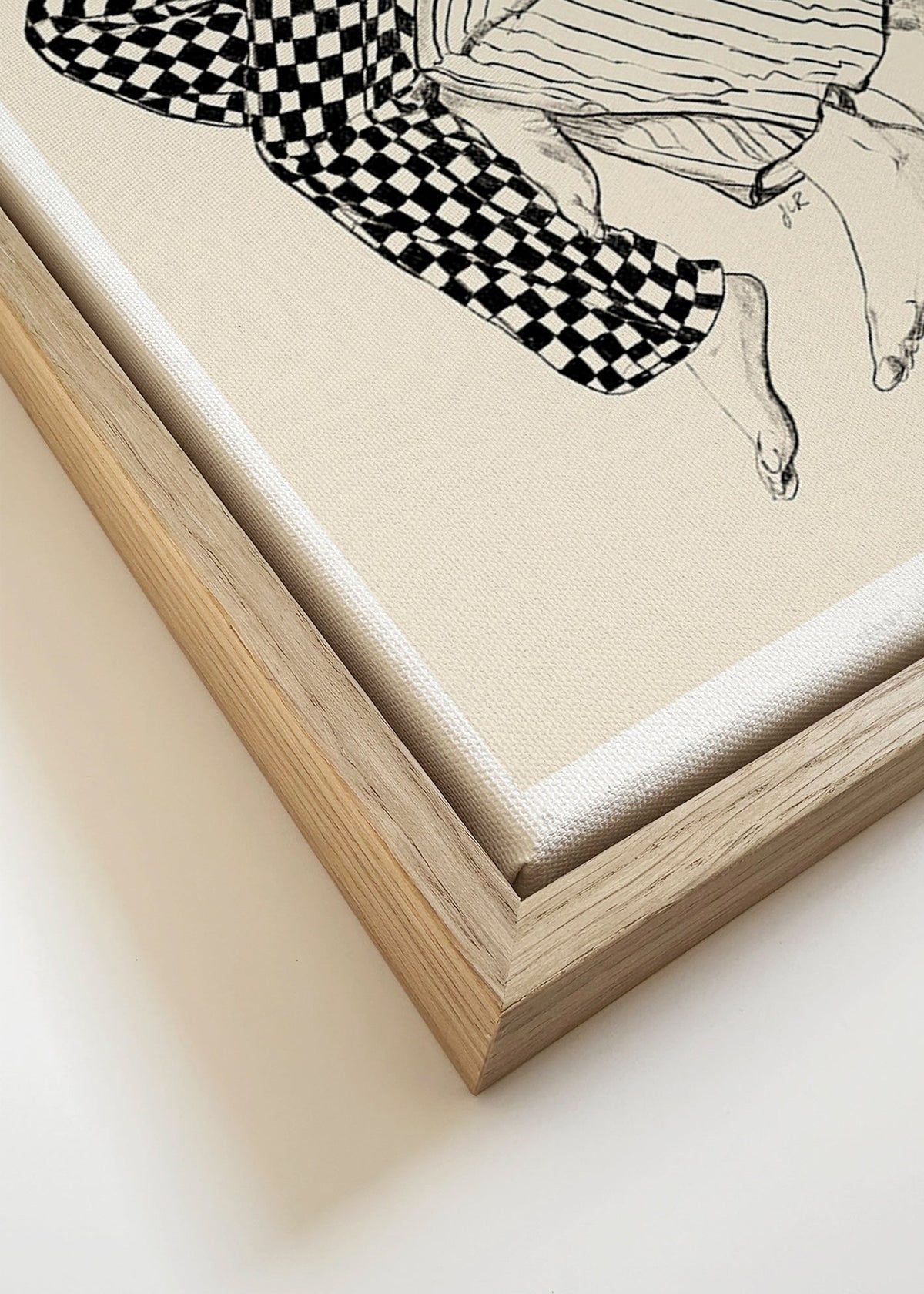 Ilustracja splecionych nóg – Canvas detail