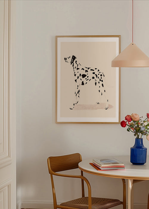 Plakat dalmatyńczyk w linii minimalistycznej – Product1